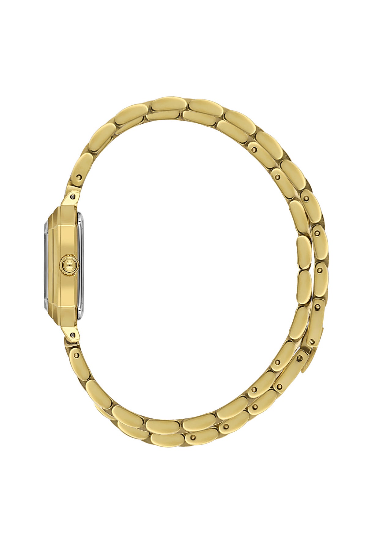 Daniel Klein Dark Green Dial Gold Strap Women’s Analog Watch DK.1.14098-3