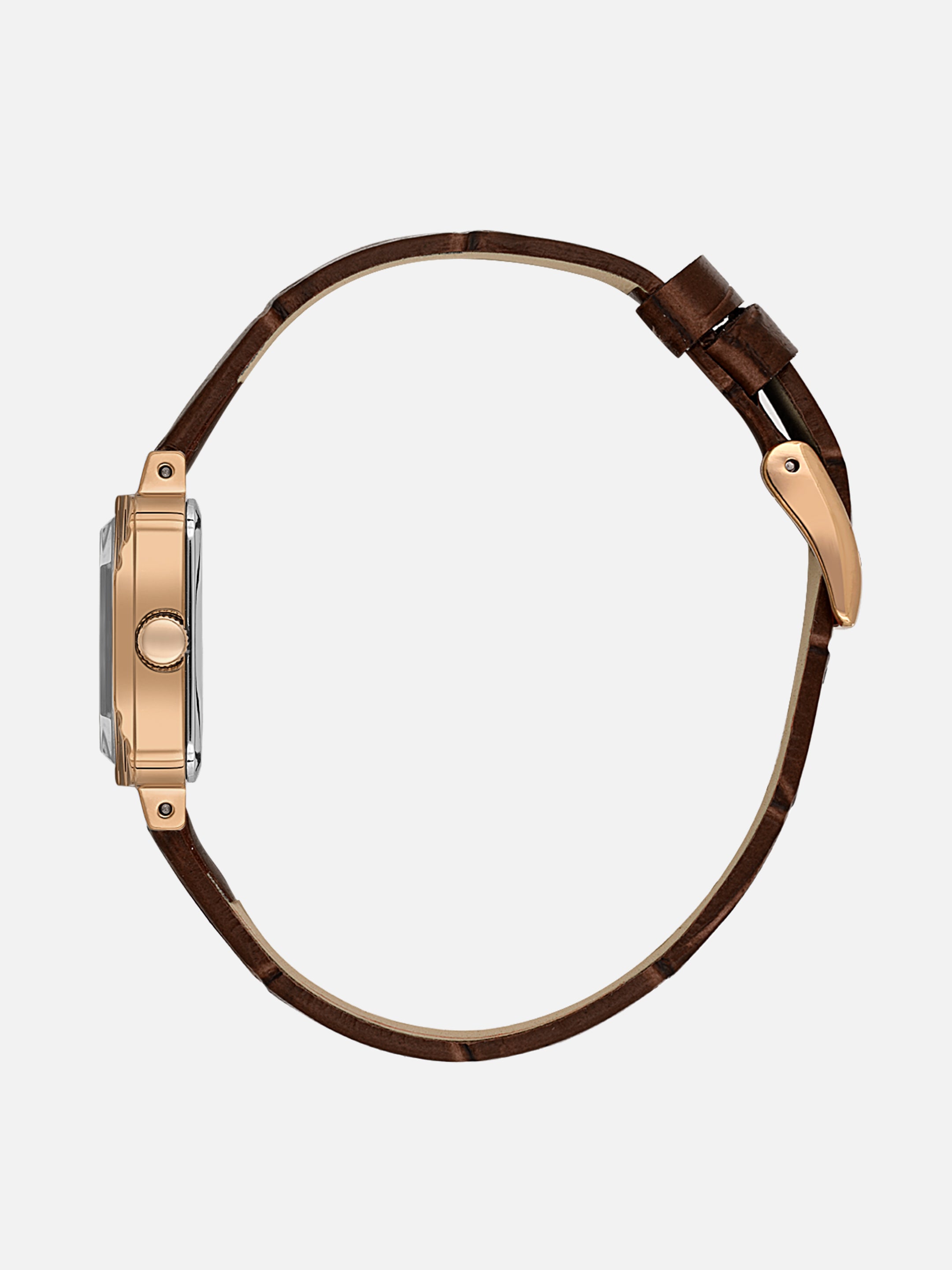 Daniel Klein Analog Silver Round Dial Pink Rose Gold Case D.Brown Strap Quartz Water-Resistant Wrist Watch for Women Girls, Ladies DK.1.14154-5