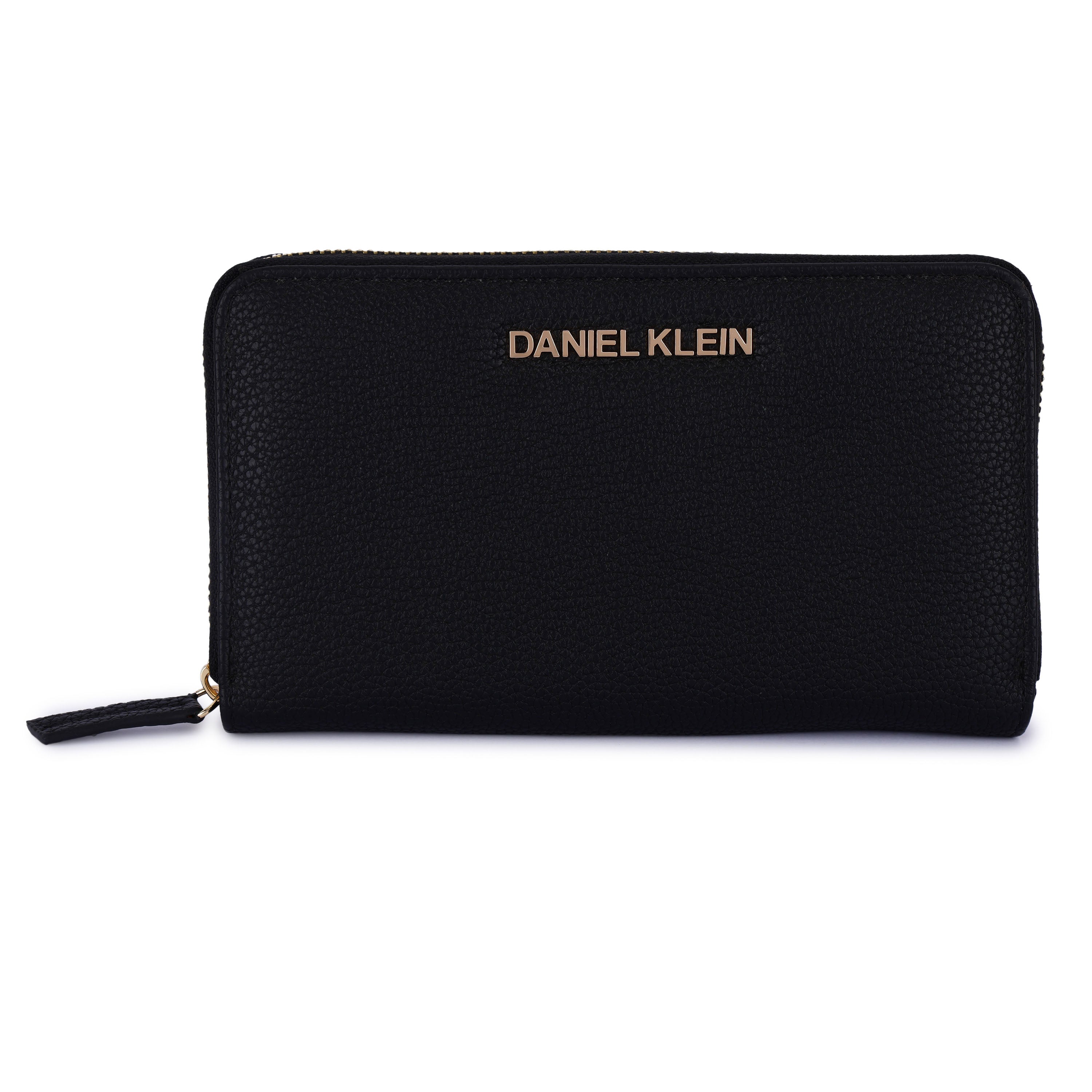 Daniel Klein Black Zip-Around Women’s Wallet