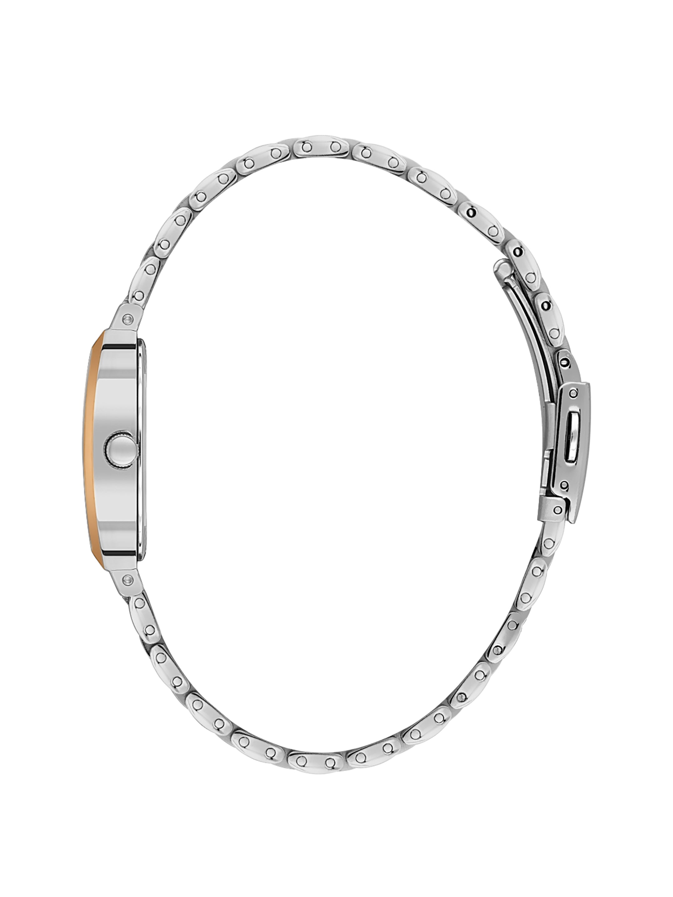 Daniel Klein Analog Silver Round Dial Silver and Rose Gold Case Silver and Rose Gold Strap Quartz Water-Resistant Wrist Watch for Women Girls, Ladies DK.1.14165-6