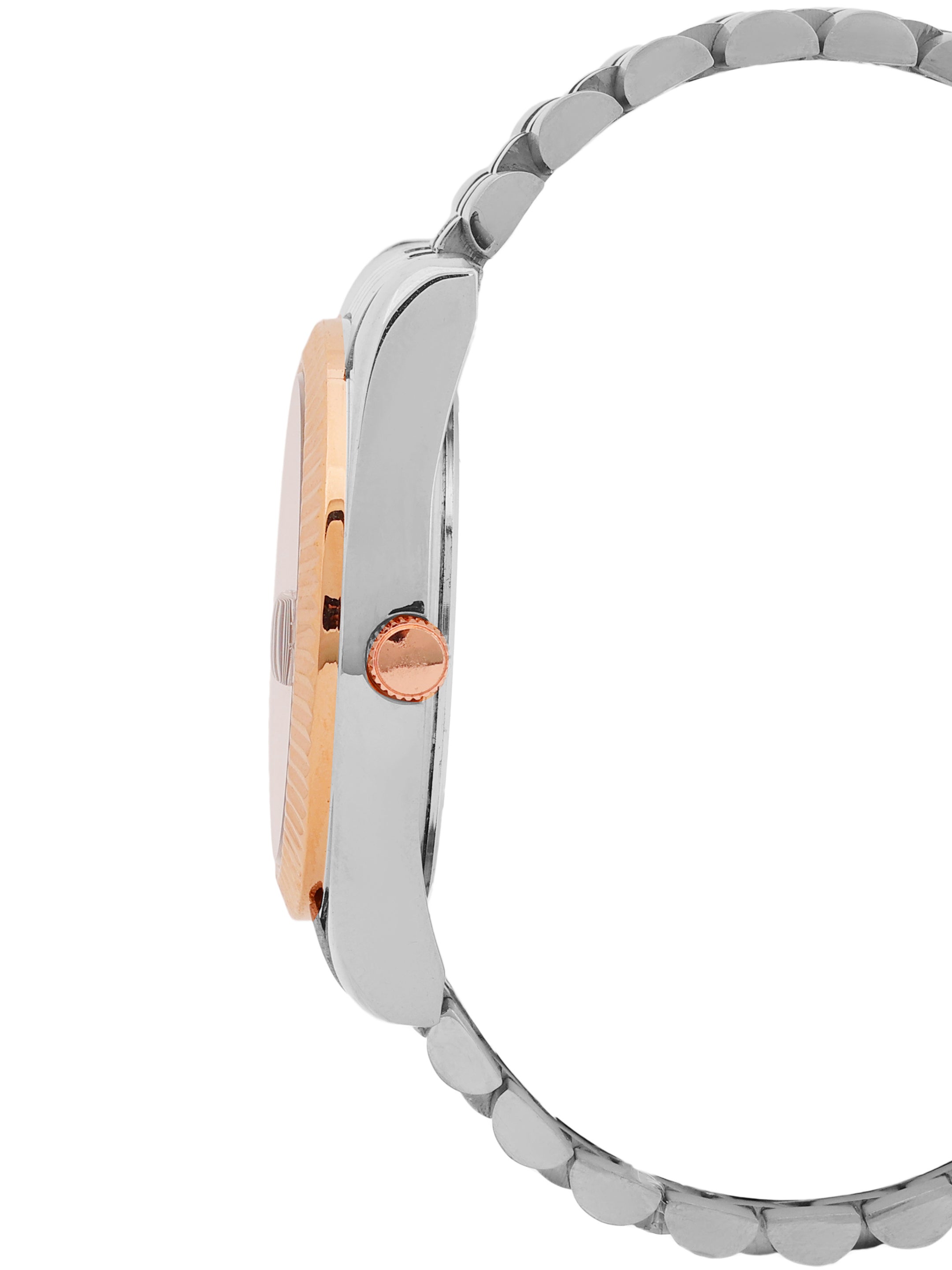 "Daniel Klein Women’s Rose & Silver Bracelet Watch – Teal Blue Dial, Premium Design "