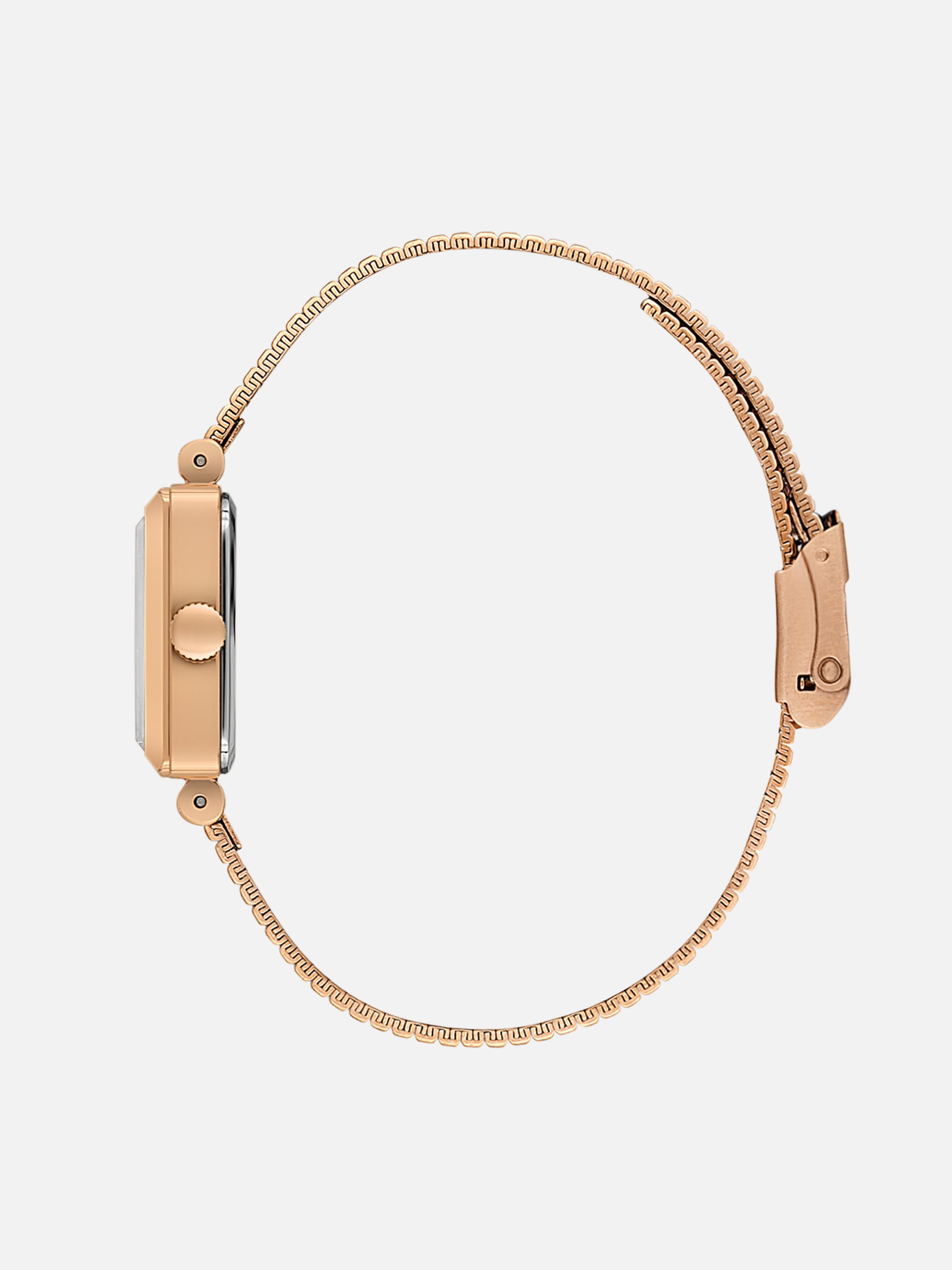 Daniel Klein Analog Blue Round Dial Pink Rose Gold Case Pink Rose Gold Strap Quartz Water-Resistant Wrist Watch for Women Girls, Ladies DK.1.14179-8