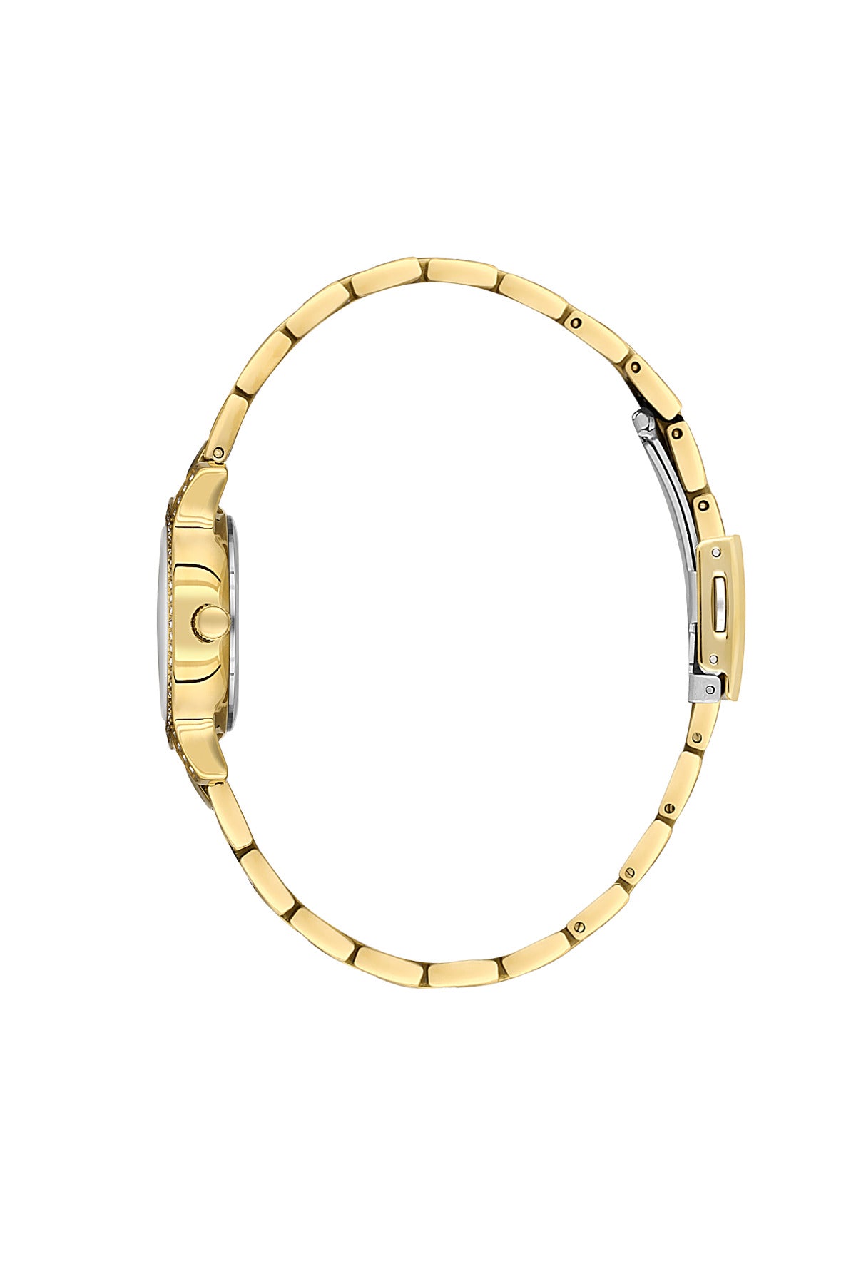 Daniel Klein Dark Green Dial Gold Strap Women’s Analog Watch DK.1.14118-2