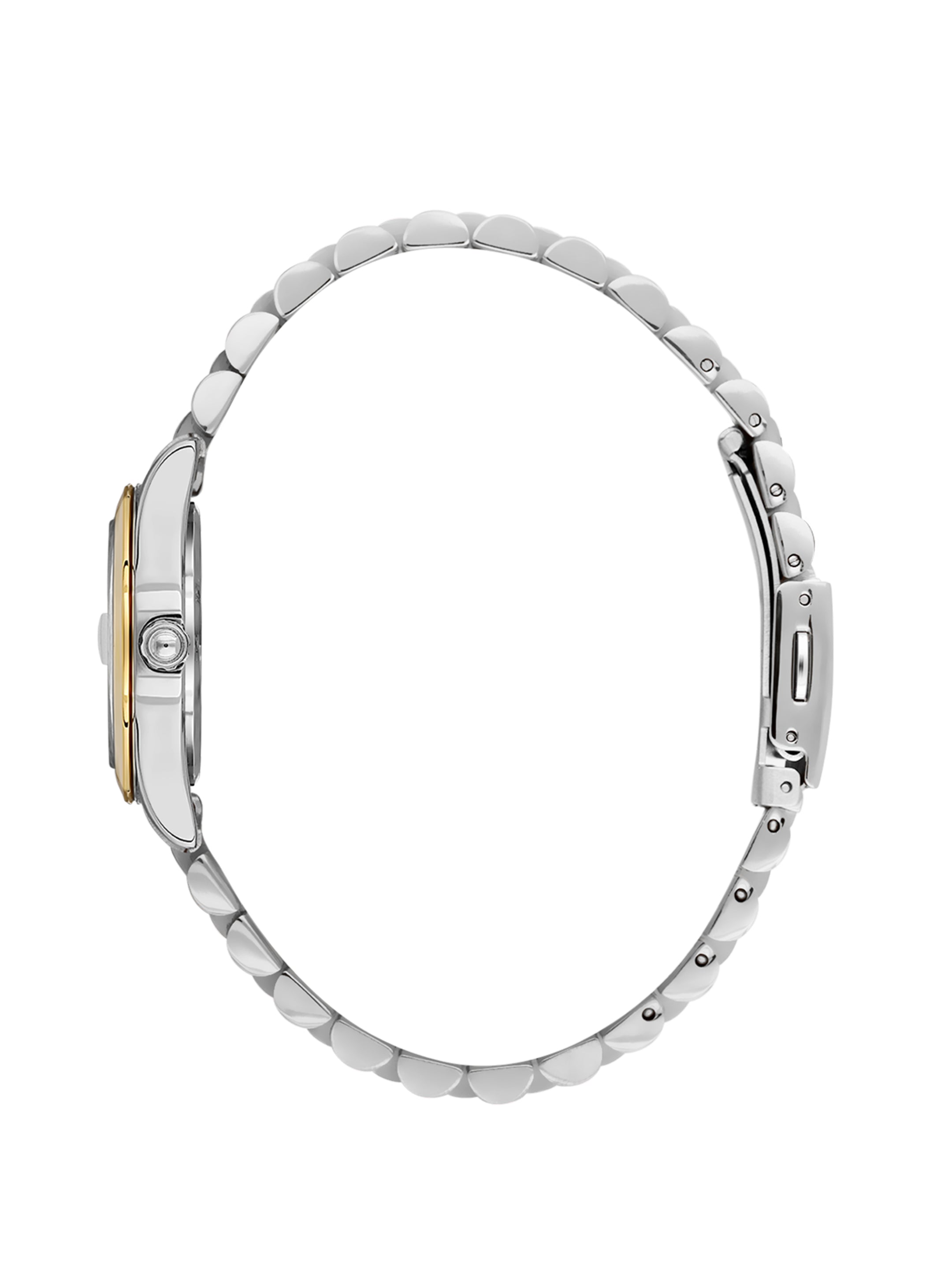 Daniel Klein Analog Dark Green Round Dial Silver and Gold Case Silver and Gold Strap Quartz Water-Resistant Wrist Watch for Women Girls, Ladies DK.6.14183-4