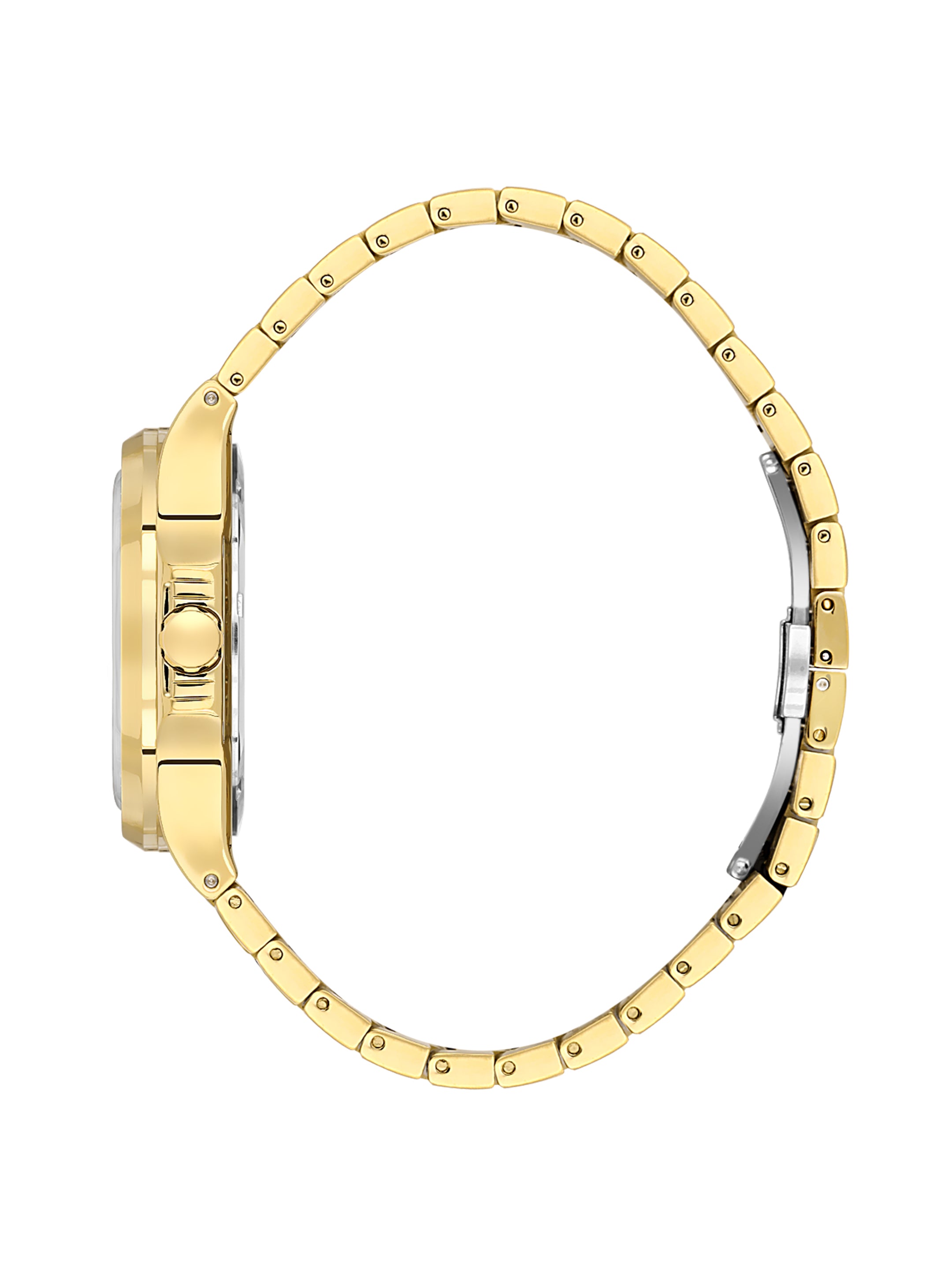Daniel Klein Analog Black Round Dial Gold Case Gold Strap Quartz Water-Resistant Wrist Watch for Men Boys DK.1.14201-5