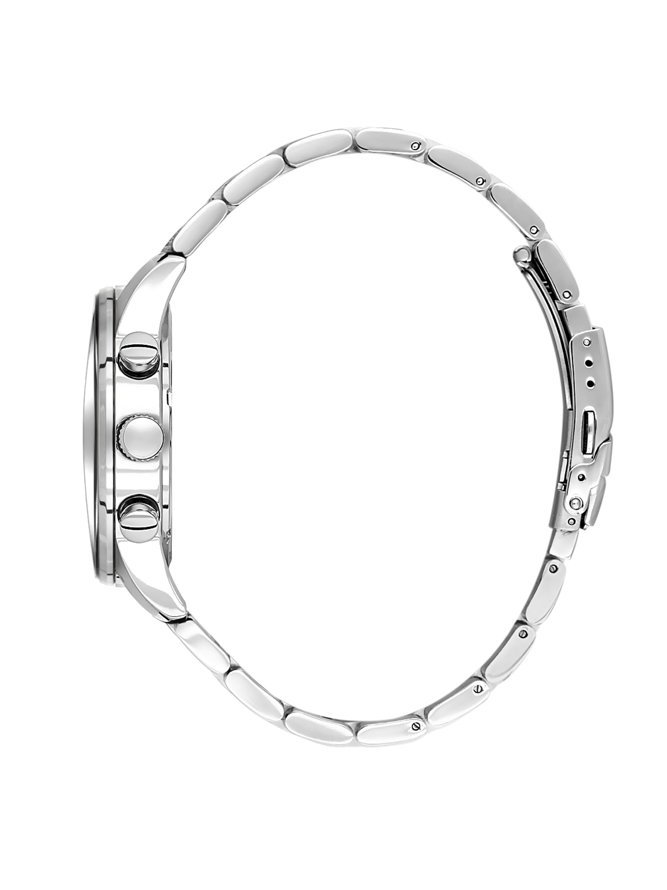 Daniel Klein Analog Black Round Dial Silver Case Silver Strap Quartz Water-Resistant Wrist Watch for Men Boys DK.1.14256-1