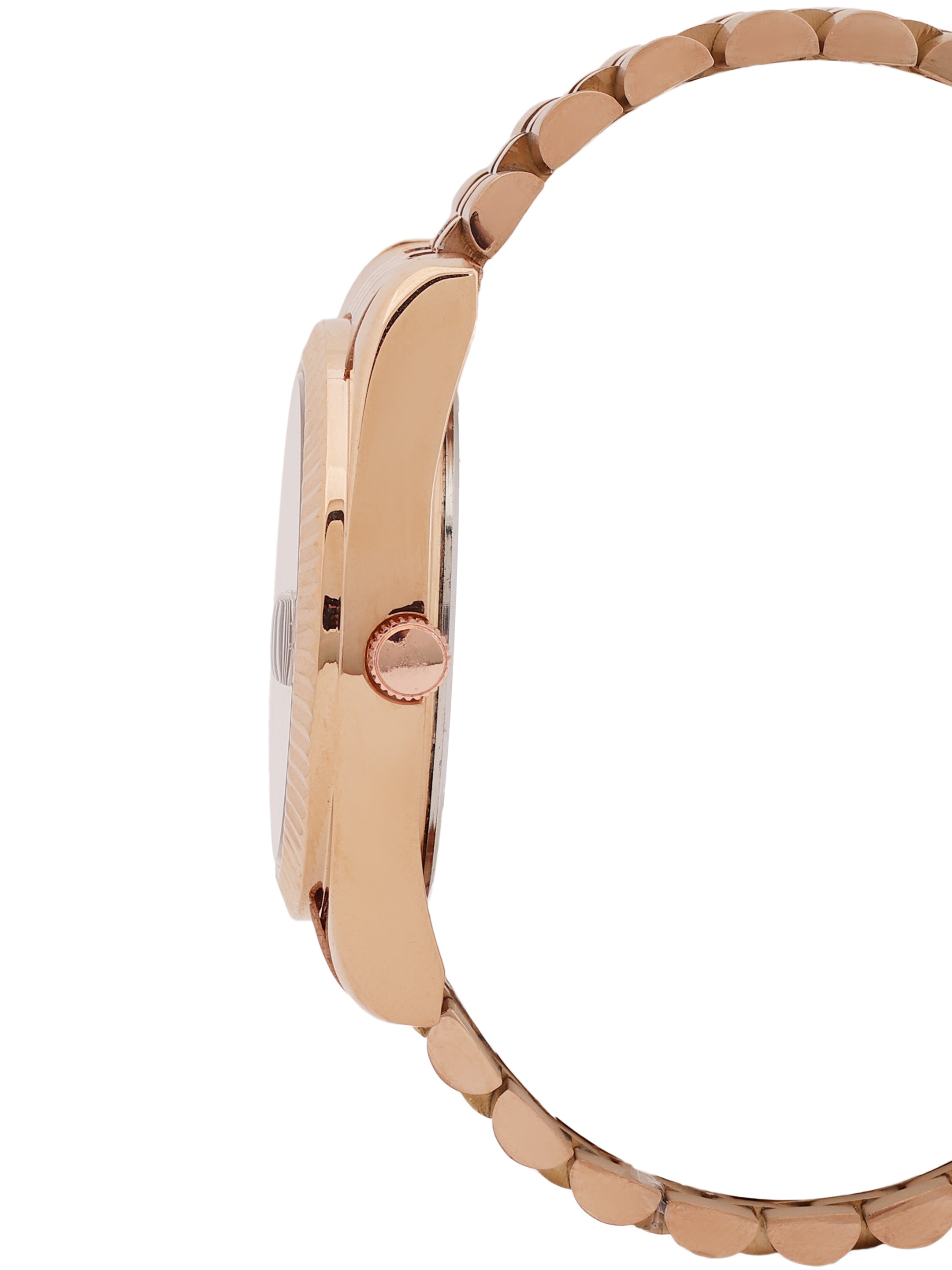 "Daniel Klein Women’s Rose Gold Bracelet Watch – Elegant Brown Dial, Luxury Finish "