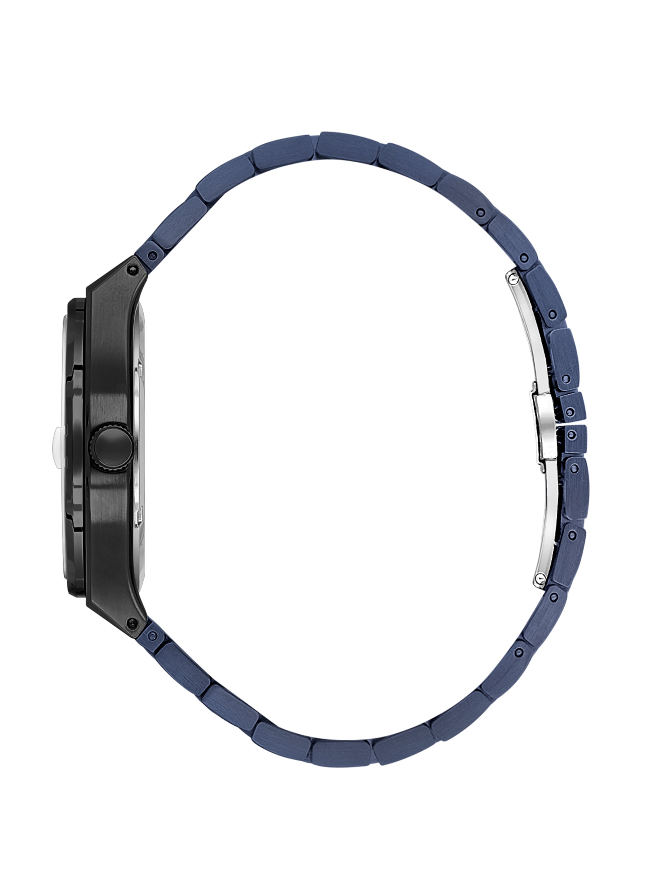 Daniel Klein Analog Blue Round Dial Black Case Blue Strap Quartz Water-Resistant Wrist Watch for Men Boys DK.1.14192-5
