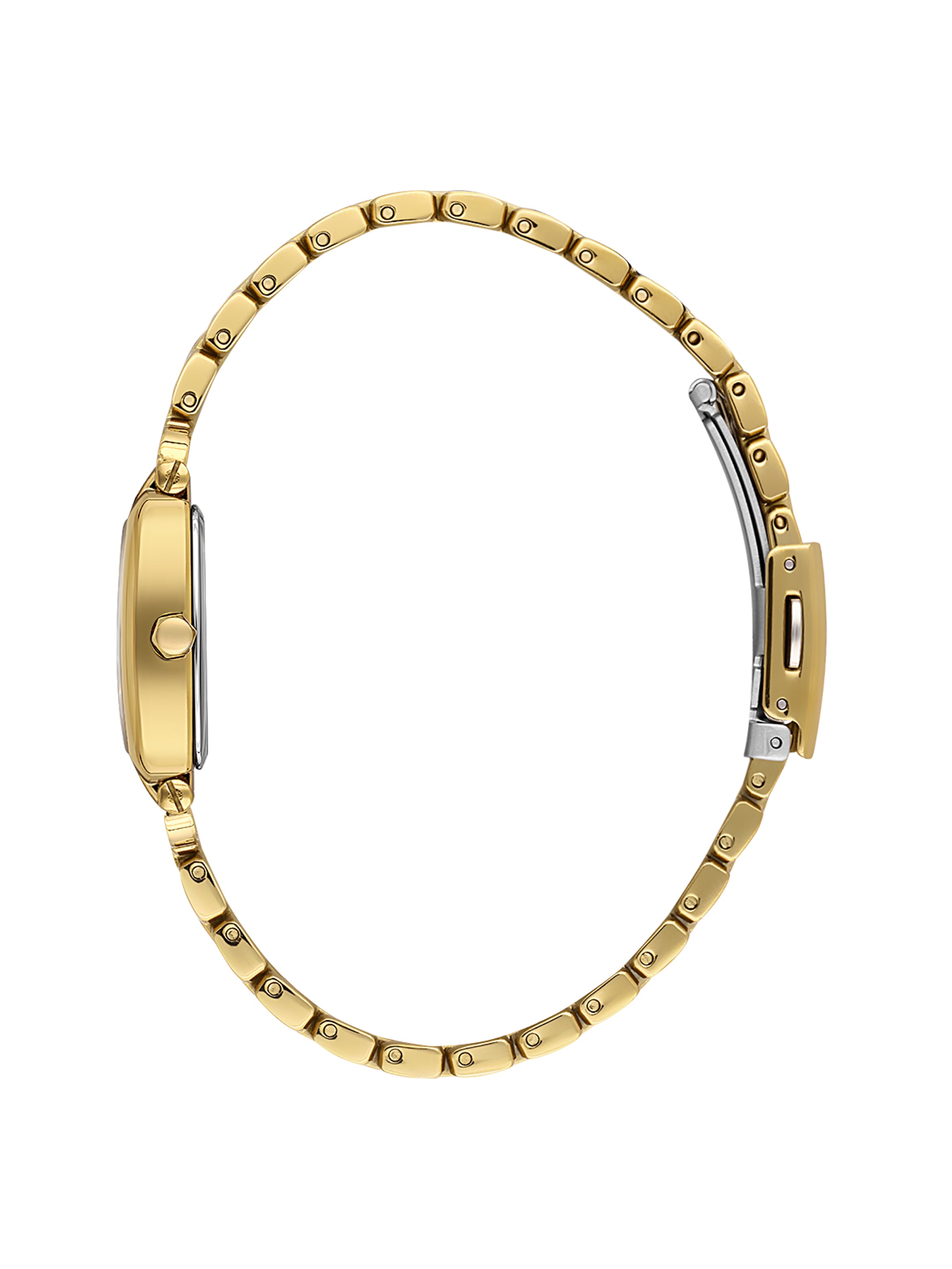 Daniel Klein Analog Dark Green Round Dial Gold Case Gold Strap Quartz Water-Resistant Wrist Watch for Women Girls, Ladies DK.1.14281-3