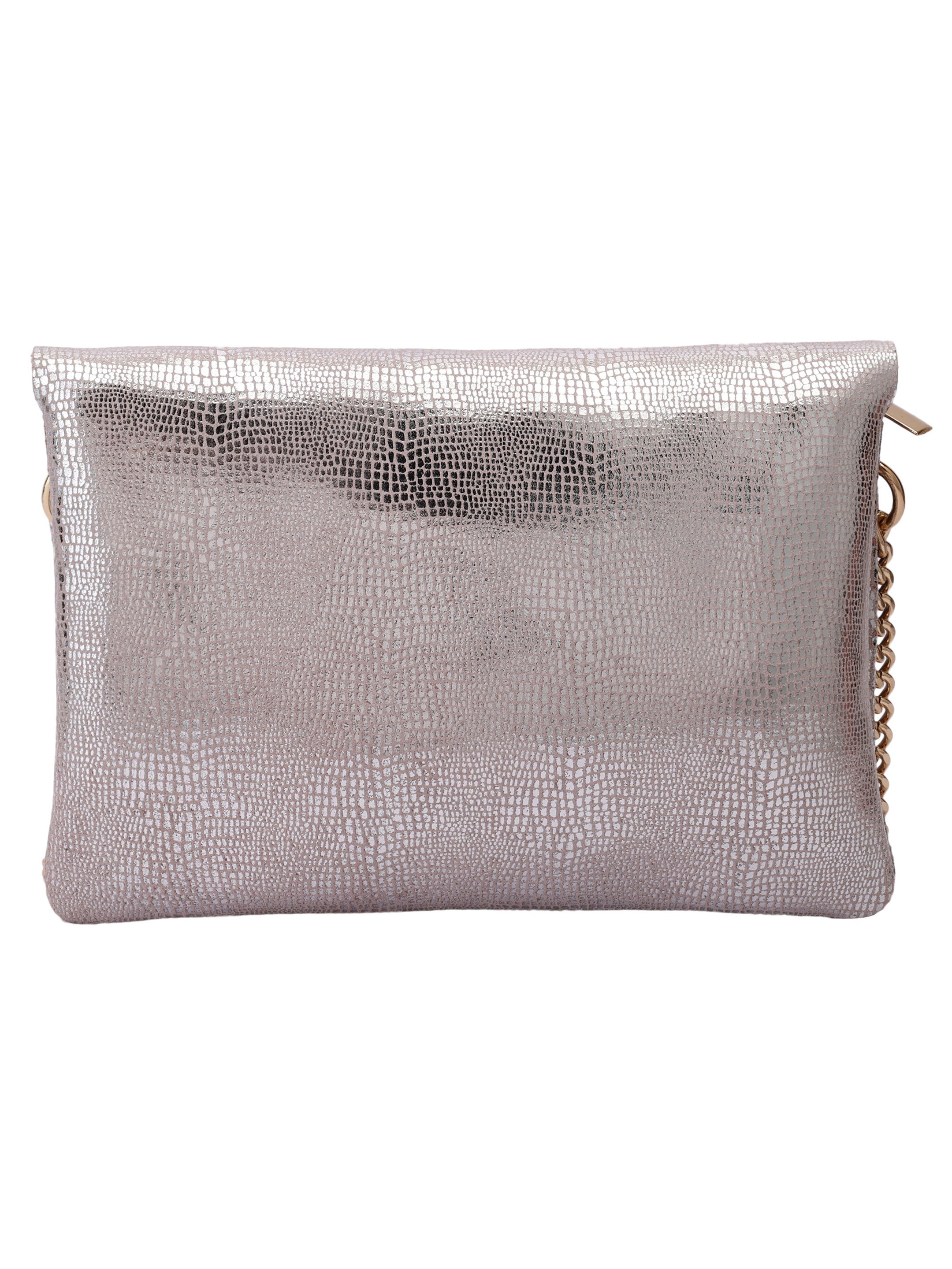 Daniel Klein Exclusive Genuien Leather Sleek Design Women Cross-Body Sling - Silver