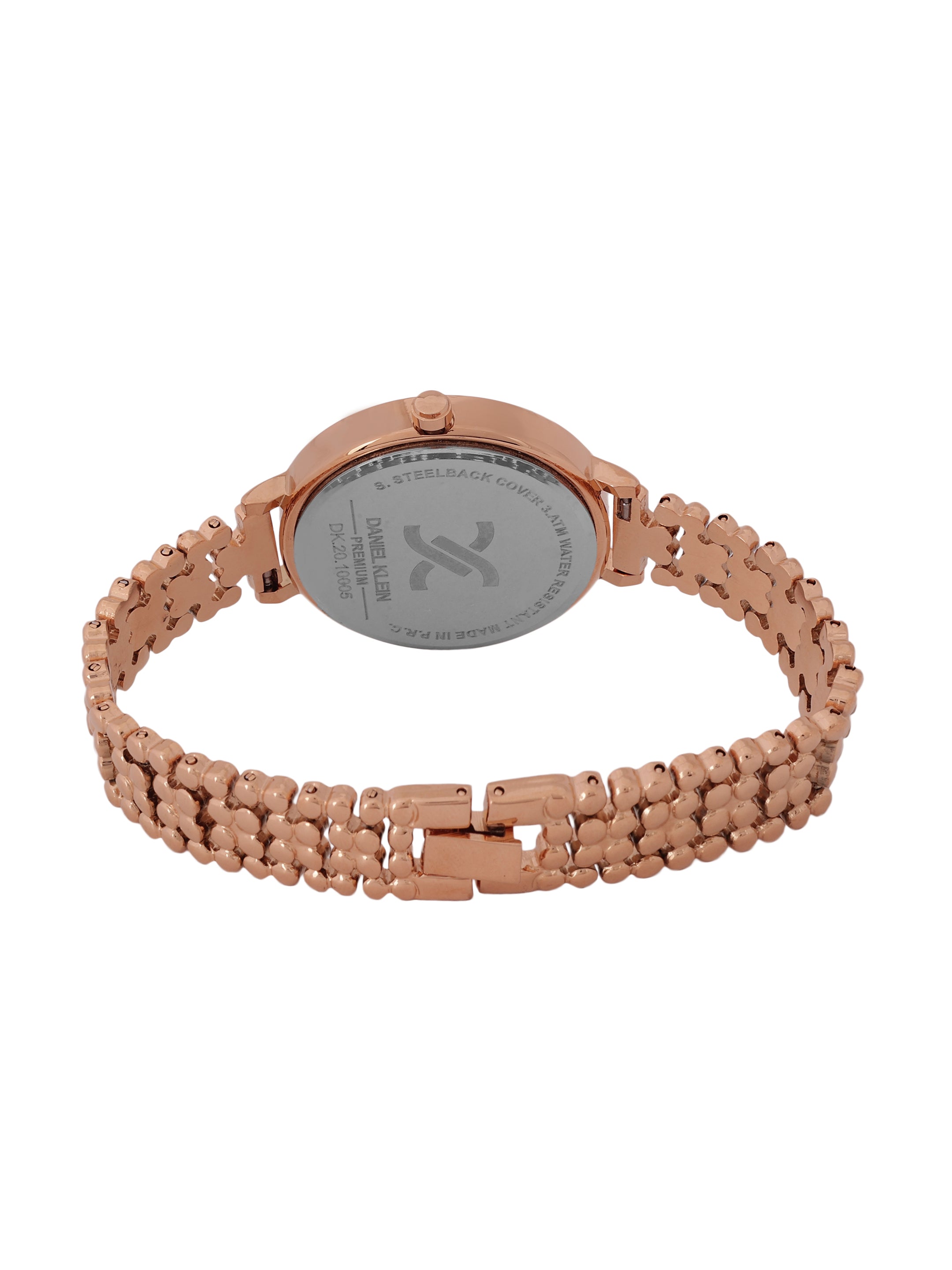 "Daniel Klein Women’s Rose Gold Bracelet Watch – Elegant Blue Dial, Premium Style "