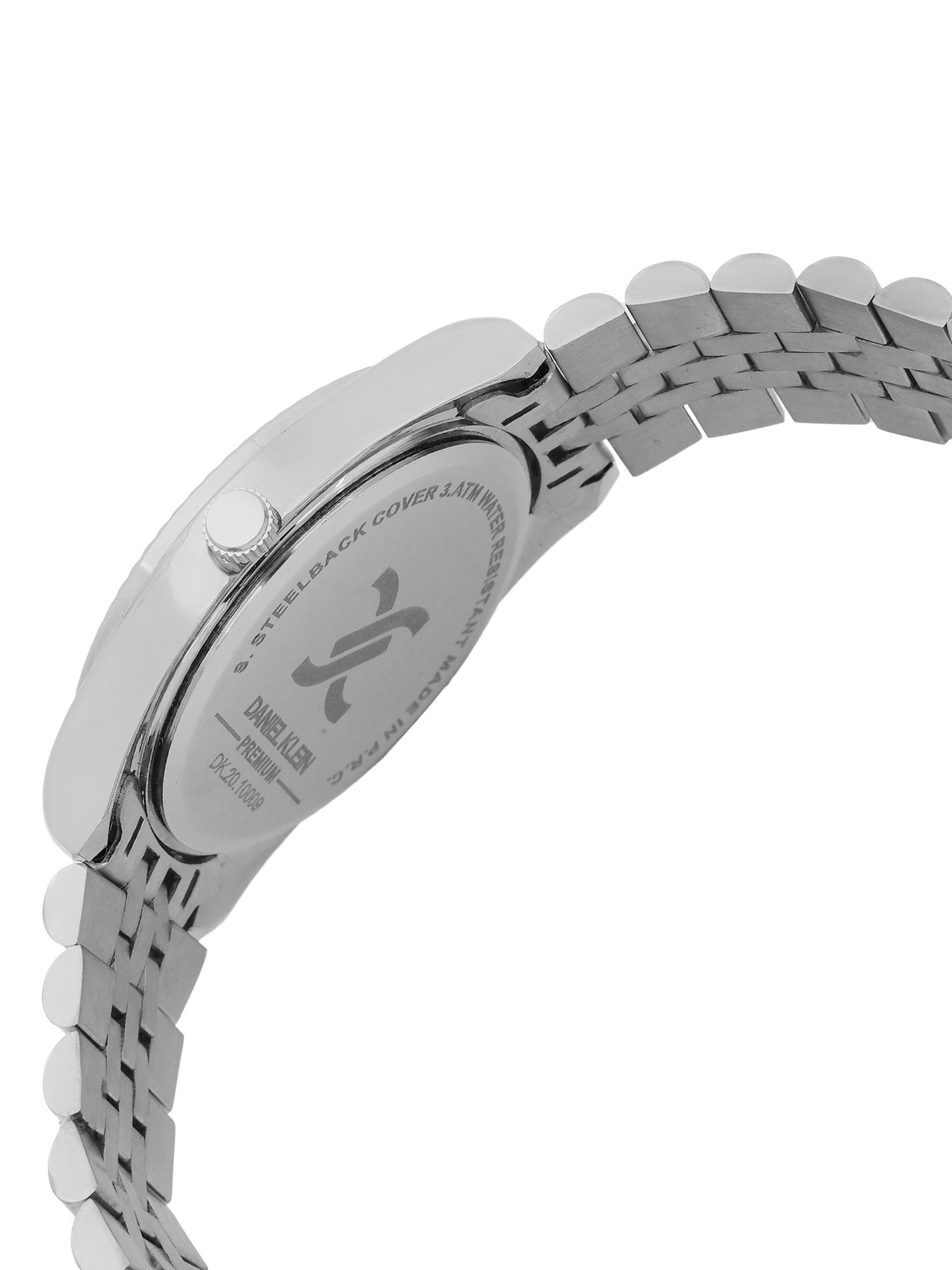 "Daniel Klein Women’s Silver Bracelet Watch – Classic Blue Dial, Elegant Design "