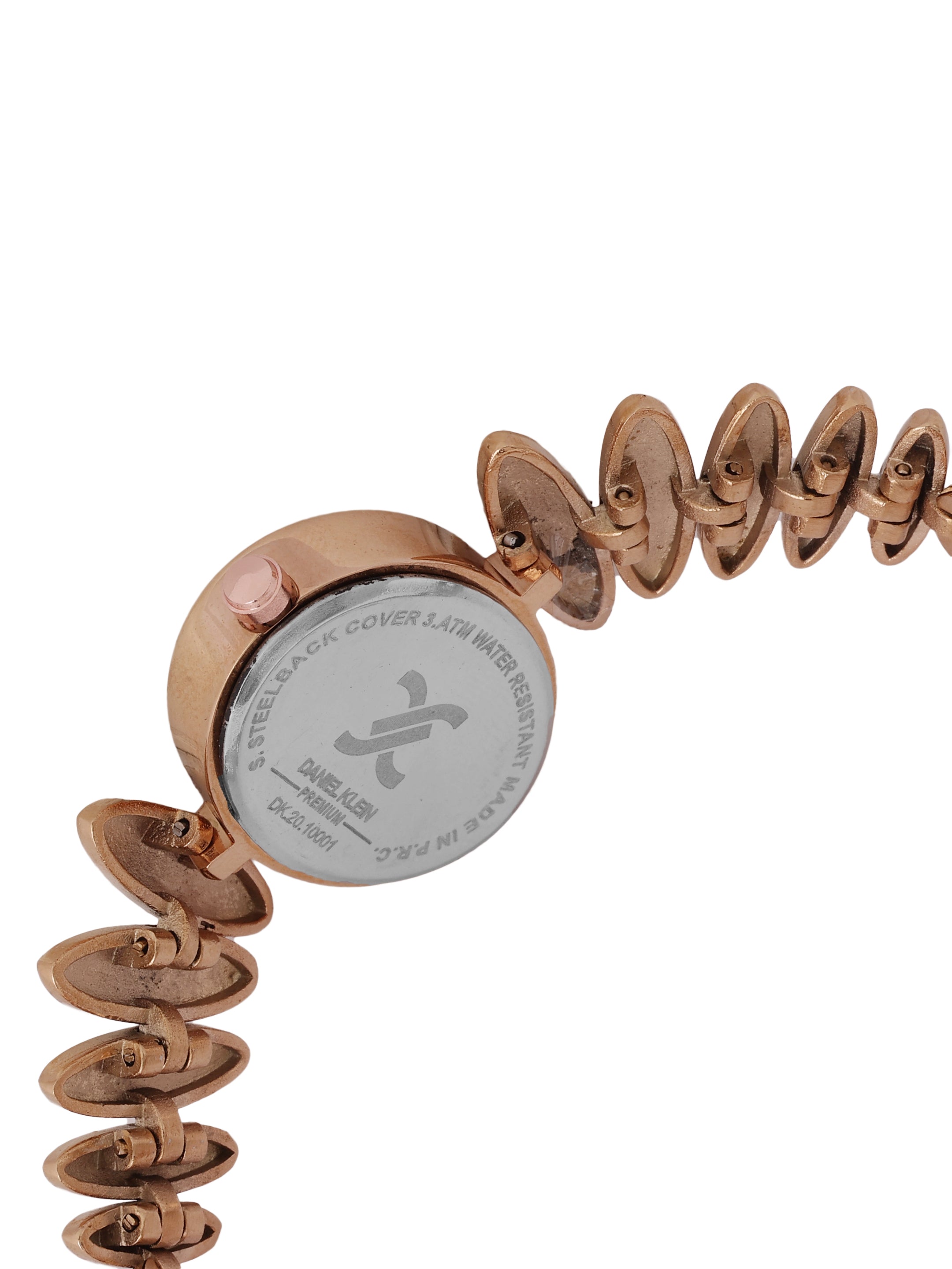 "Daniel Klein Women’s Luxe Rose Gold Bracelet Watch – Elegant Oval White Dial, Premium Design "