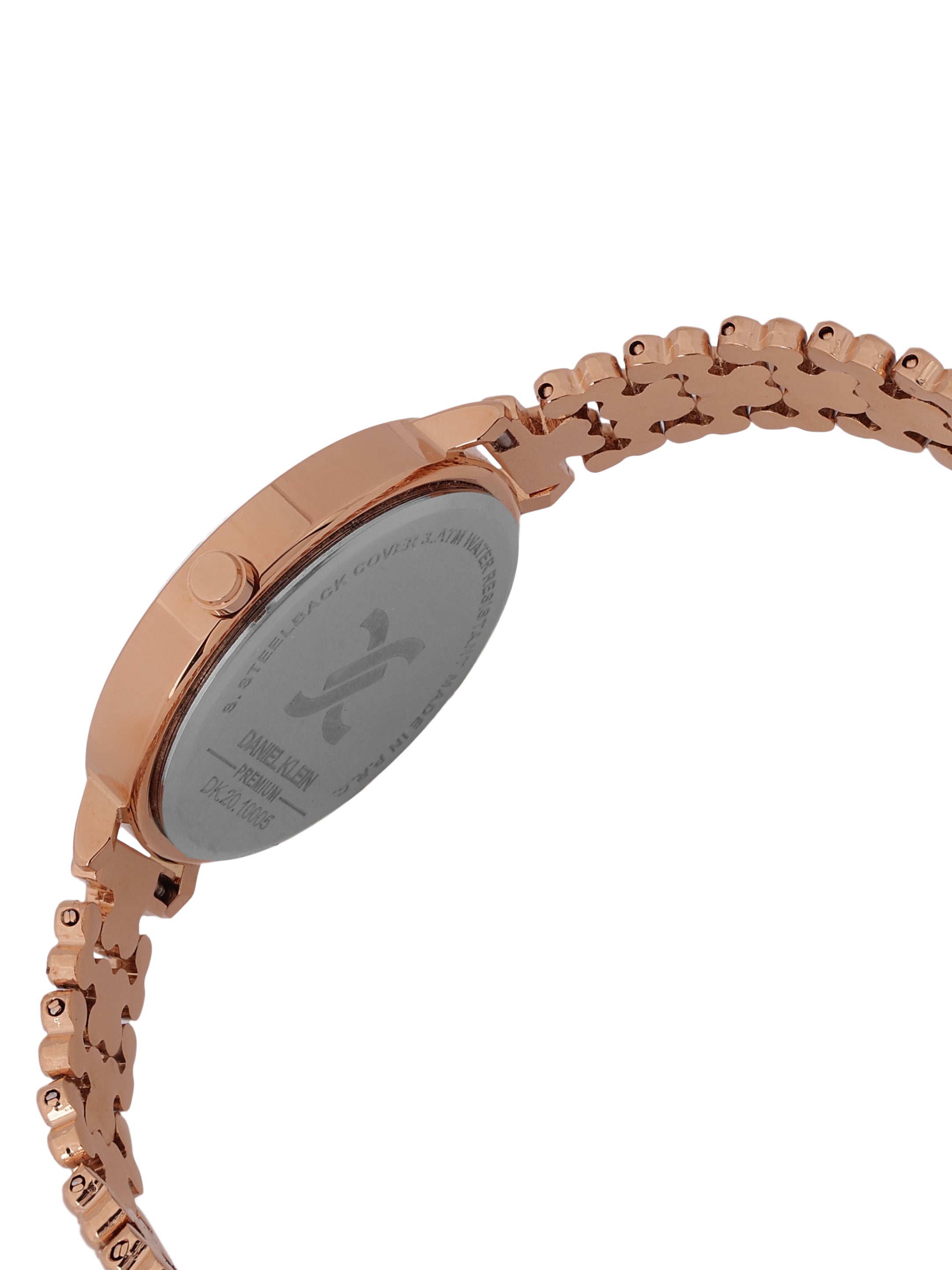 "Daniel Klein Women’s Rose Gold Bracelet Watch – Elegant Blue Dial, Premium Style "