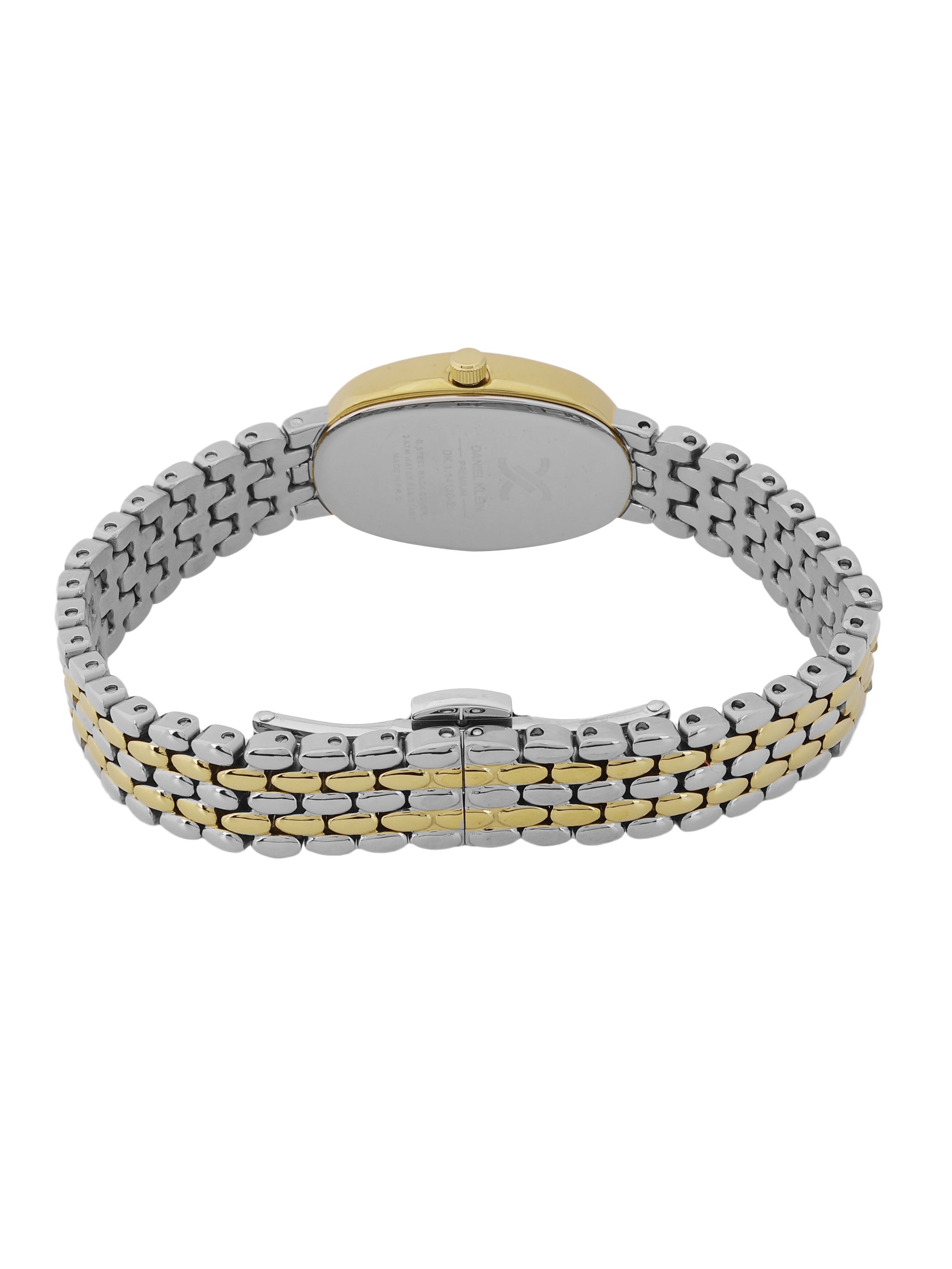 Daniel Klein Dark Green Dial Two-Tone Women’s Analog Watch DK.1.14129-5