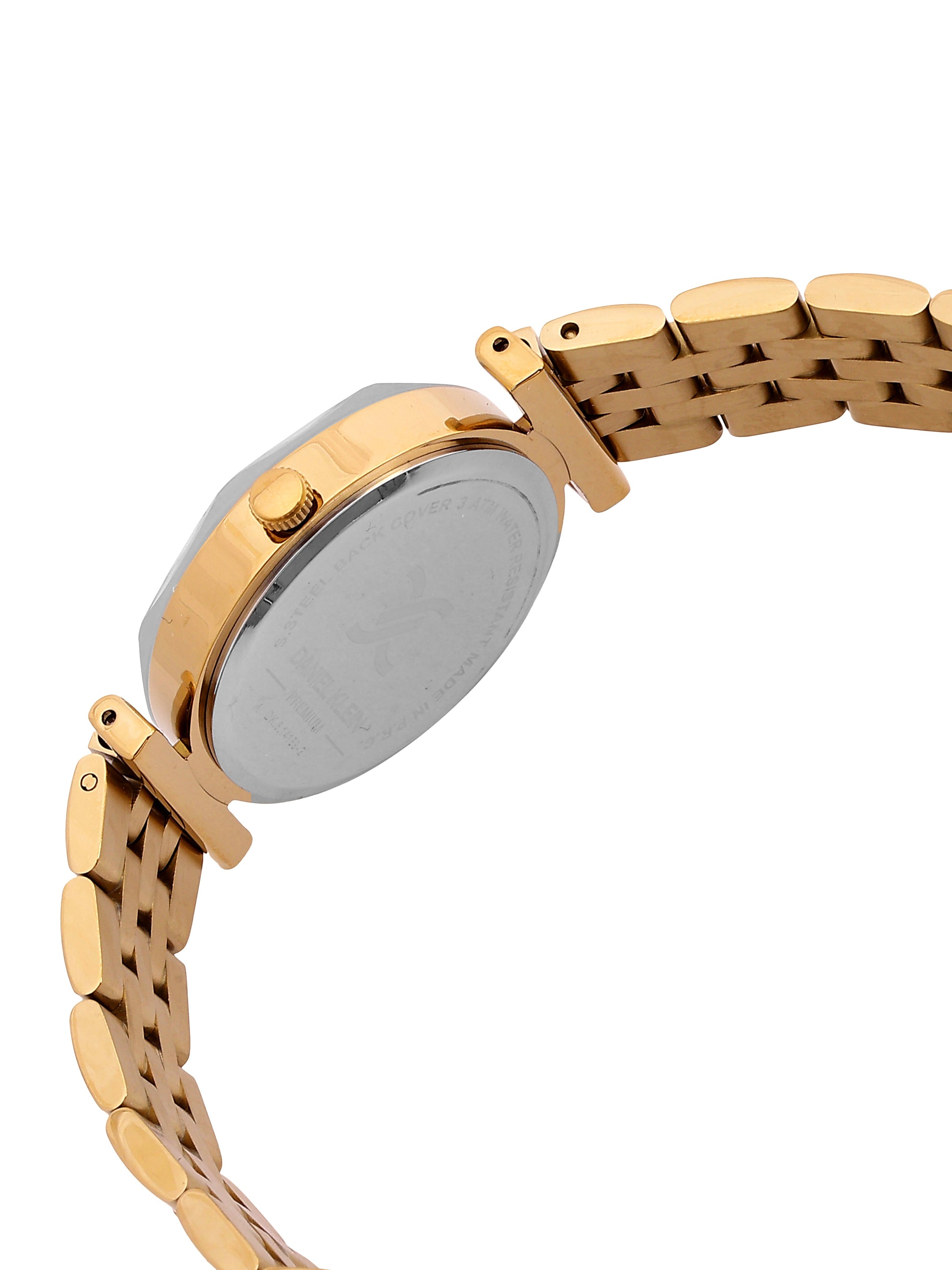 Daniel Klein Analog Blue Round Dial Pink Rose Gold/Blue Case Pink Rose Gold Strap Quartz Water-Resistant Wrist Watch for Women Girls, Ladies DK.6.14189-5