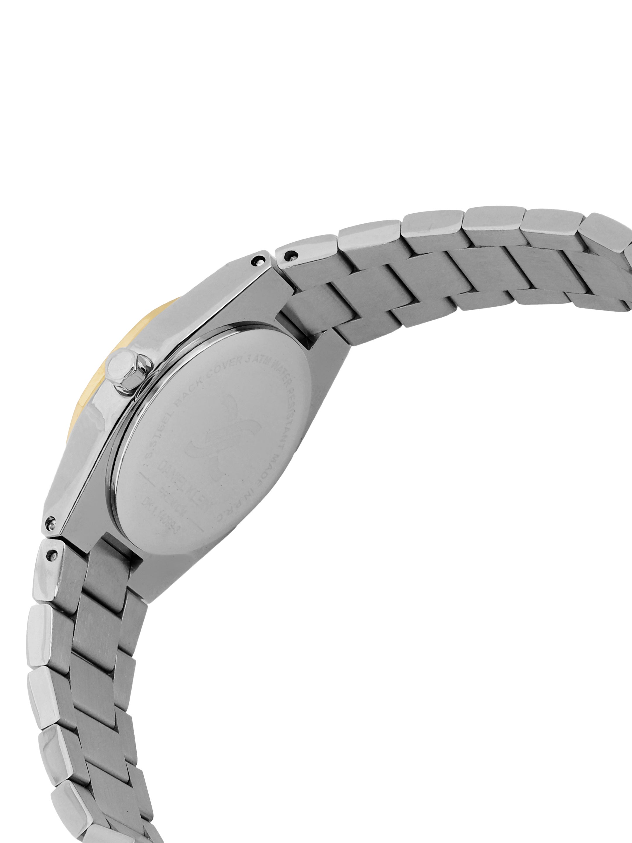 Daniel Klein Silver Dial Silver–Gold Strap Women’s Analog Watch DK.1.14099-4