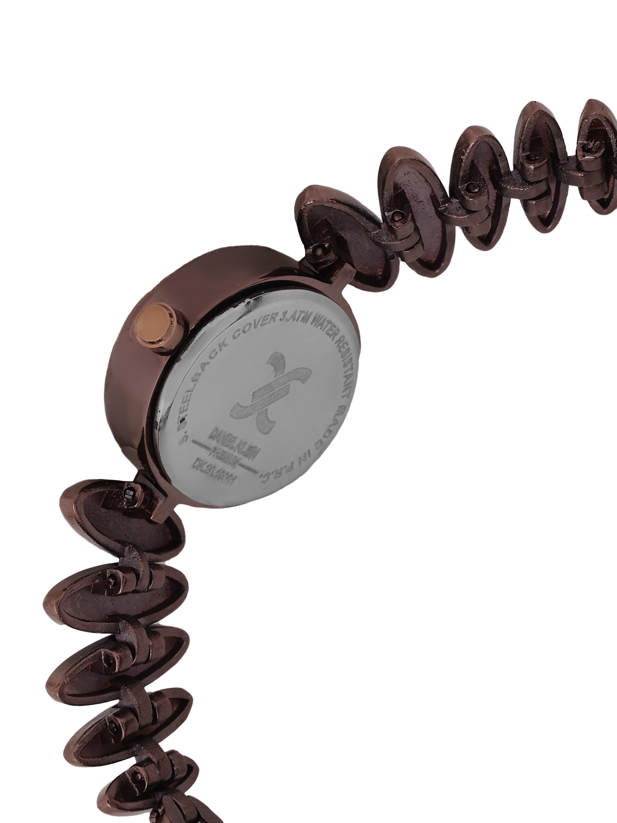 "Daniel Klein Women’s Brown Bracelet Watch – Elegant Maroon Oval Dial, Premium Design "