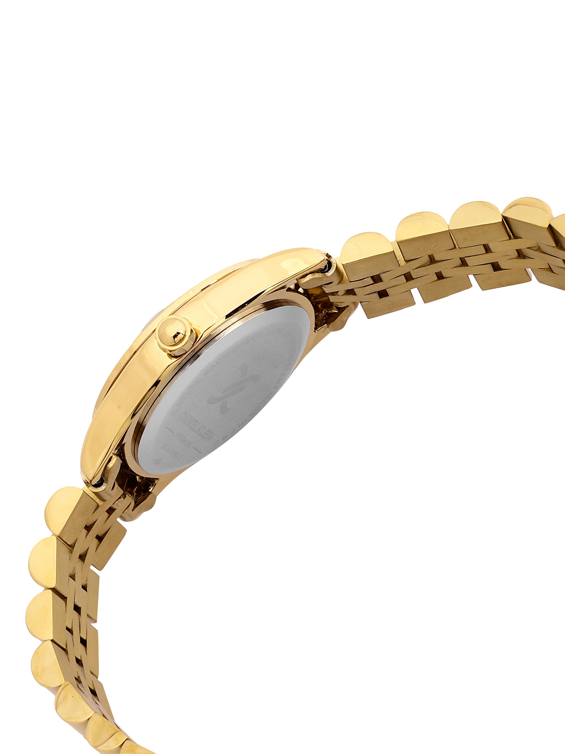 Daniel Klein Analog Silver Round Dial Gold Case Gold Strap Quartz Water-Resistant Wrist Watch for Women Girls, Ladies DK.6.14183-2