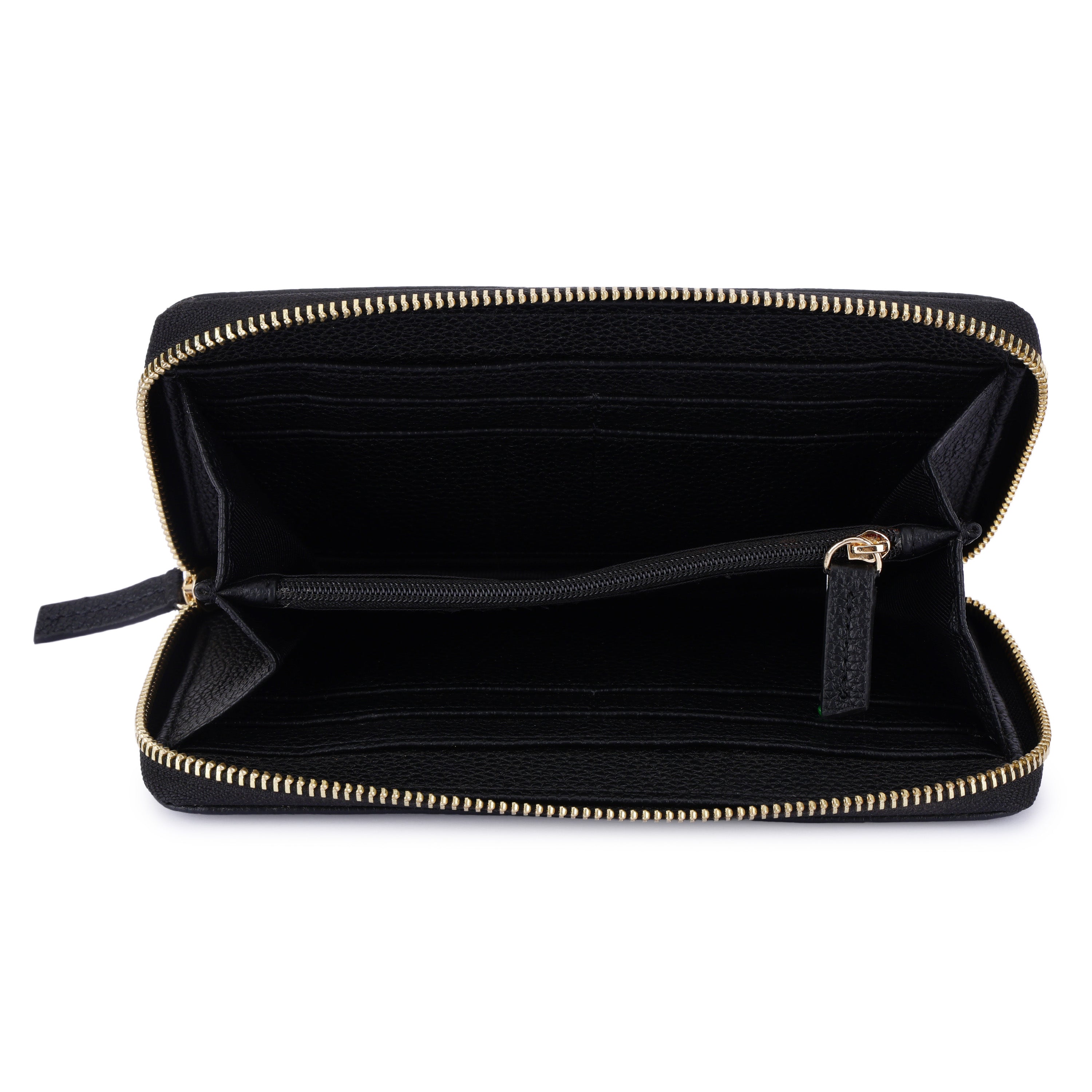 Daniel Klein Black Zip-Around Women’s Wallet