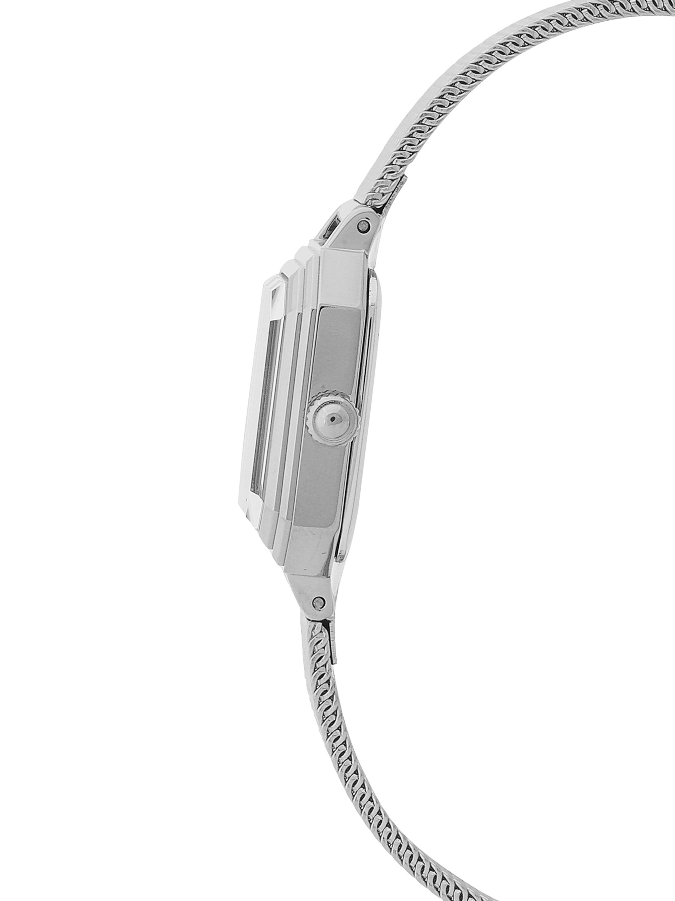 Daniel klein Premium Lady Brown Sunray Dial Silver Mesh Watch DK.1.13945-1