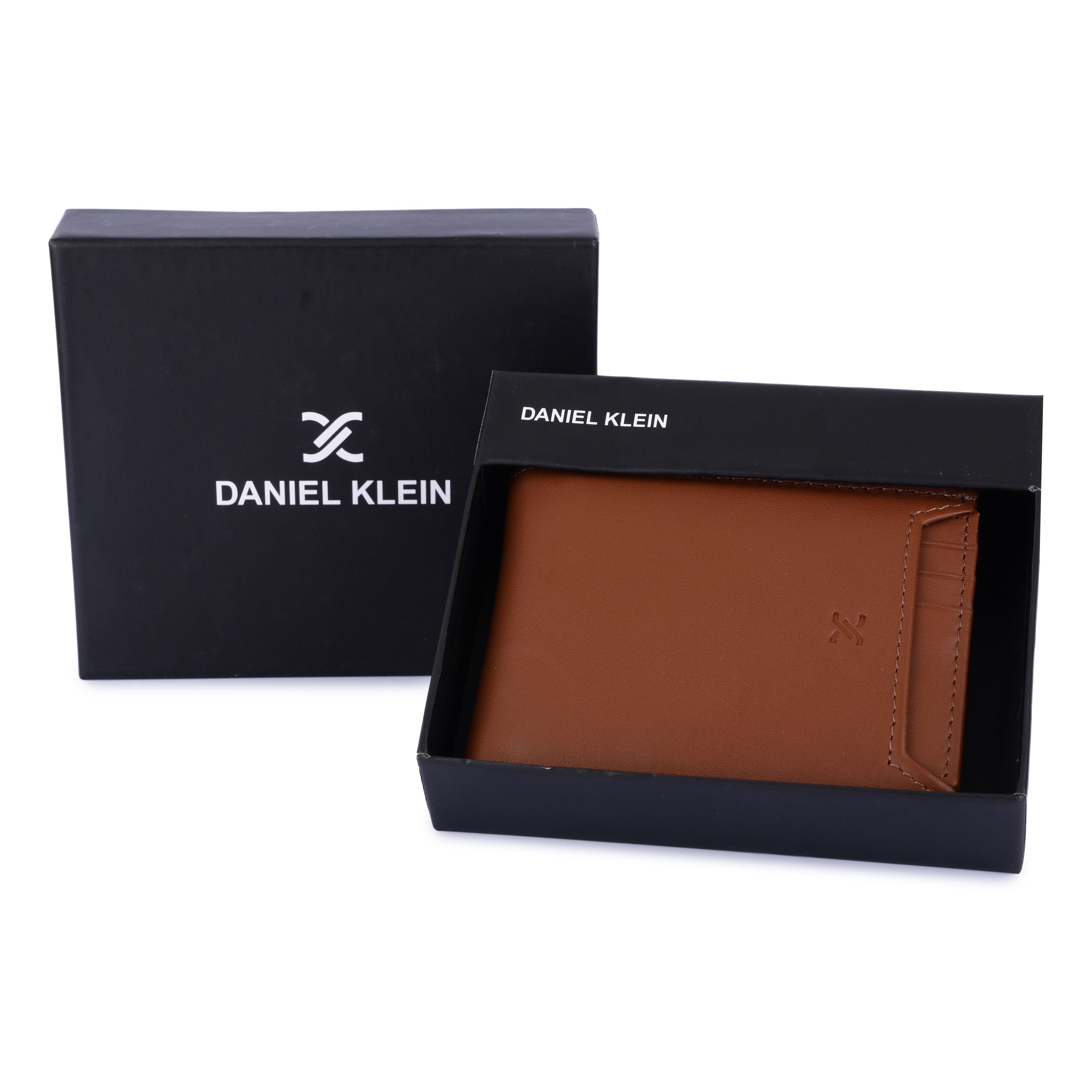 Daniel Klein Men’s Genuine Leather Wallet – Slim Tan Edition with Detachable Card Holder