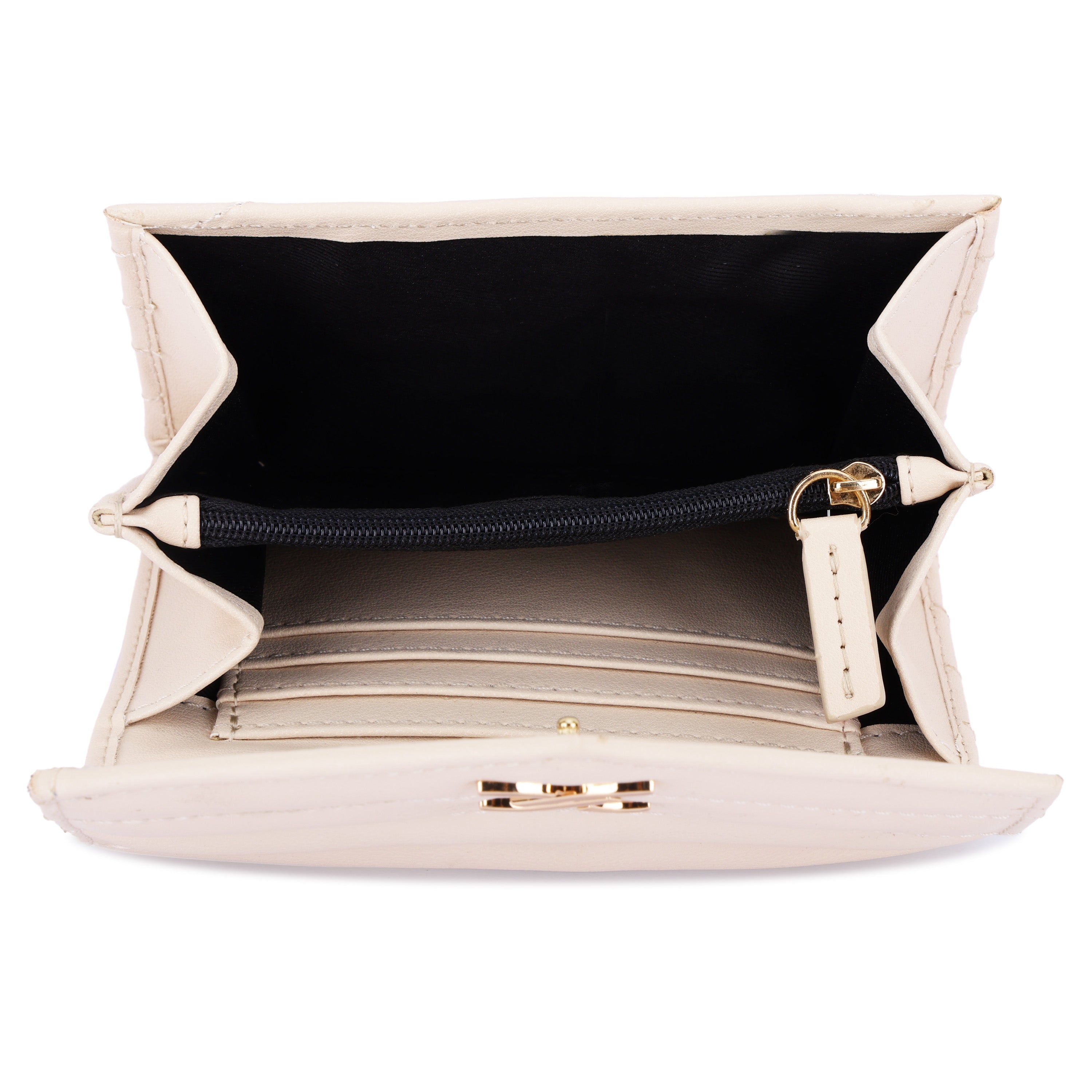 Daniel Klein Women’s Chevron Textured Wallet – Nude