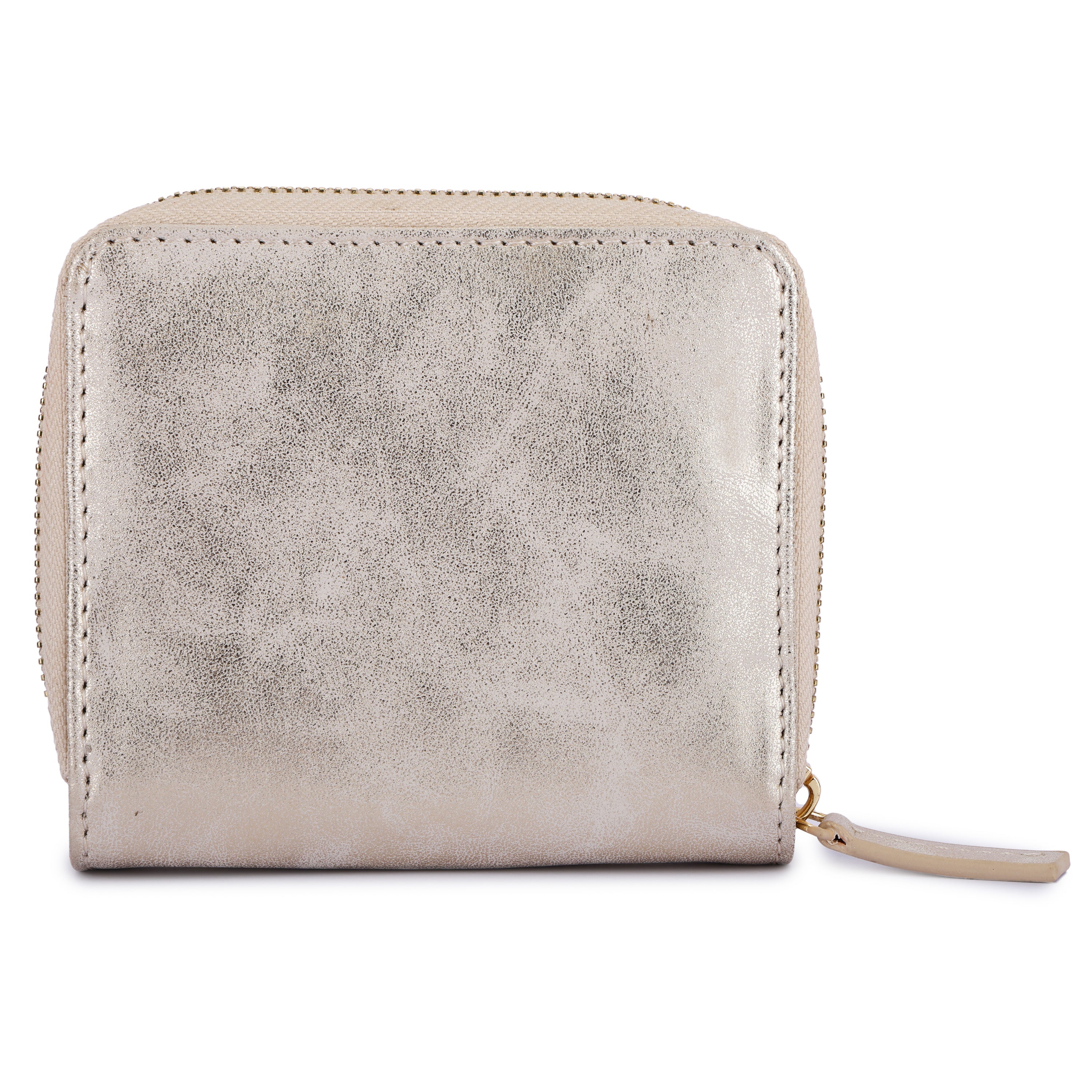 Daniel Klein Metallic Gold Zipped with Button Women’s Wallet