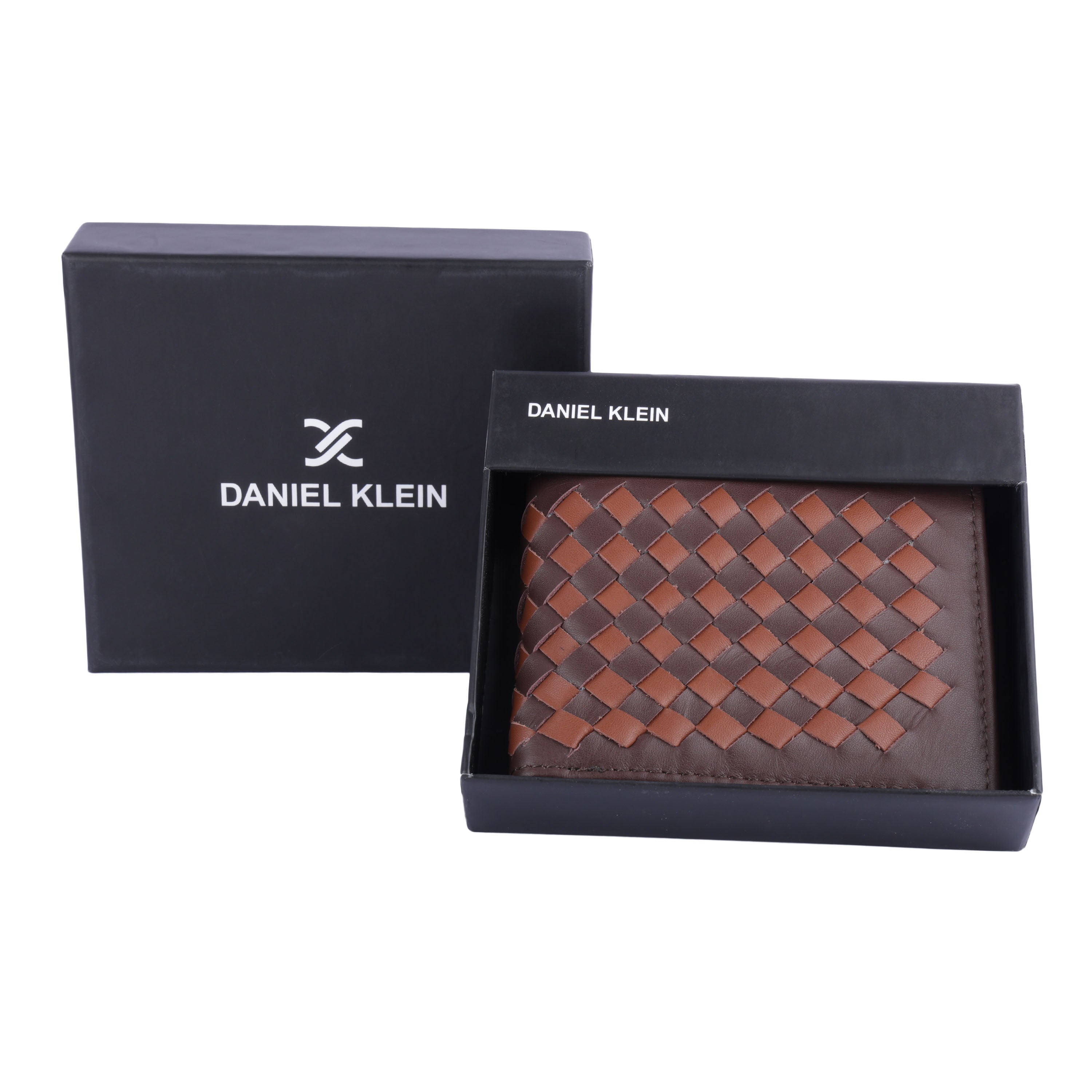 Daniel Klein Exclusive Men’s Genuine Leather Wallet - Tan with Brown Color