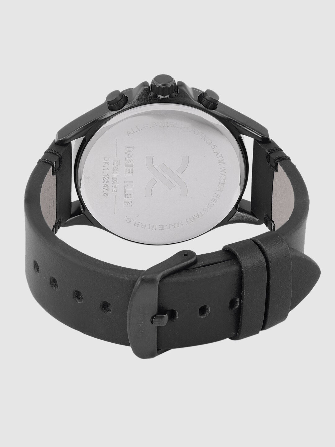 Daniel Klein Premium Men Gun Black Dial Analogue Watch