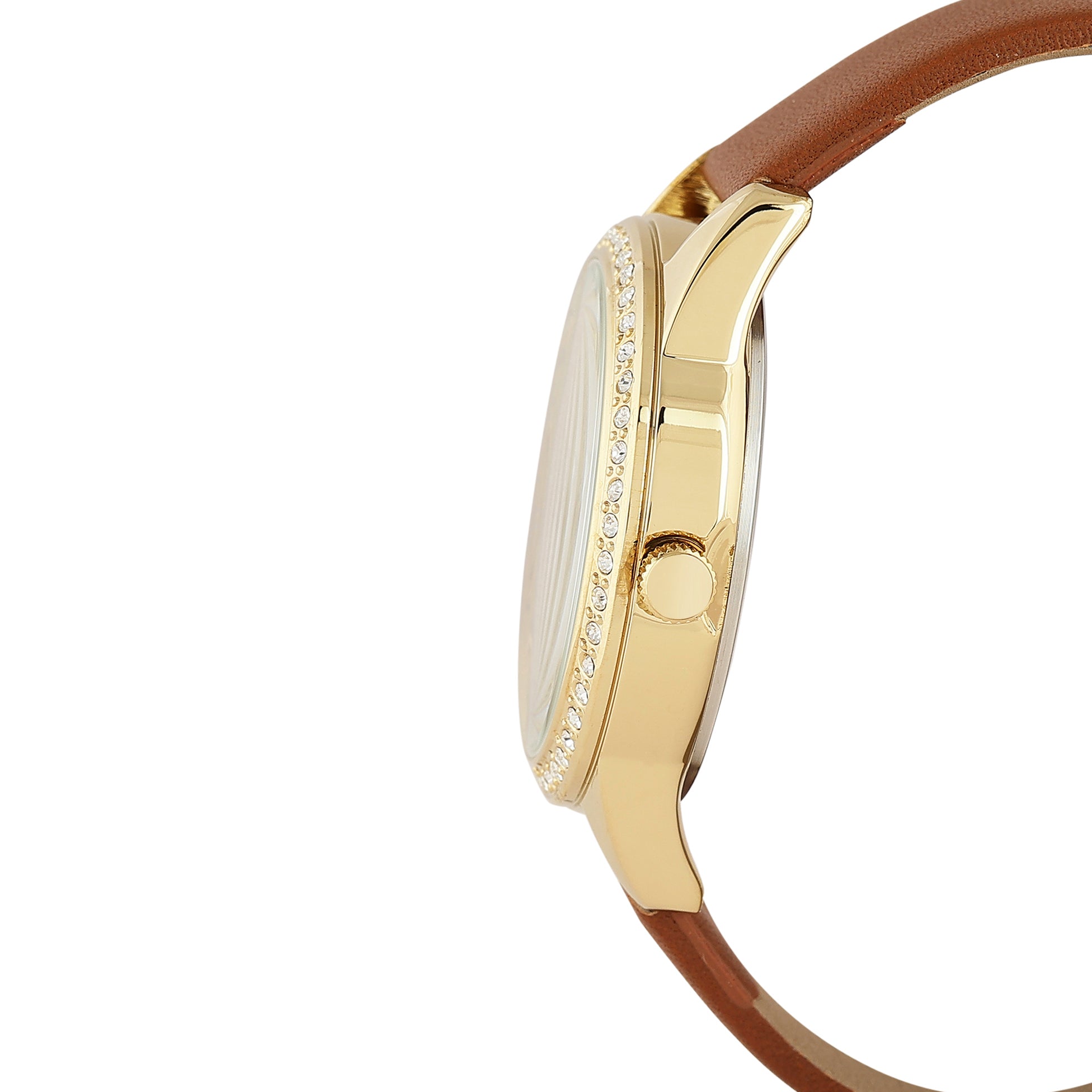 Daniel Klein Premium Women Gold Dial Analogue Watch