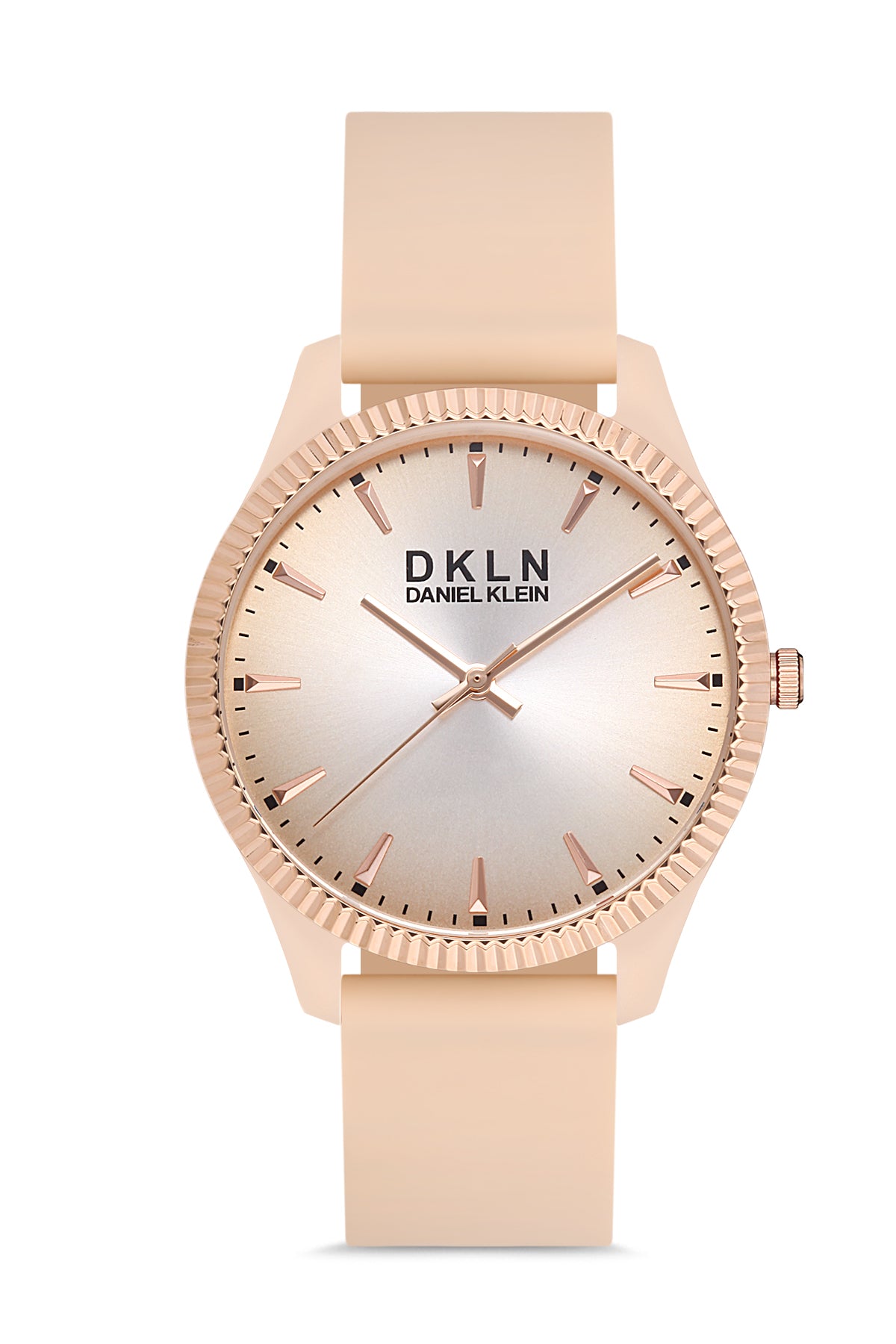 Daniel Klein DKLN Men Pink Dial Analogue Watch