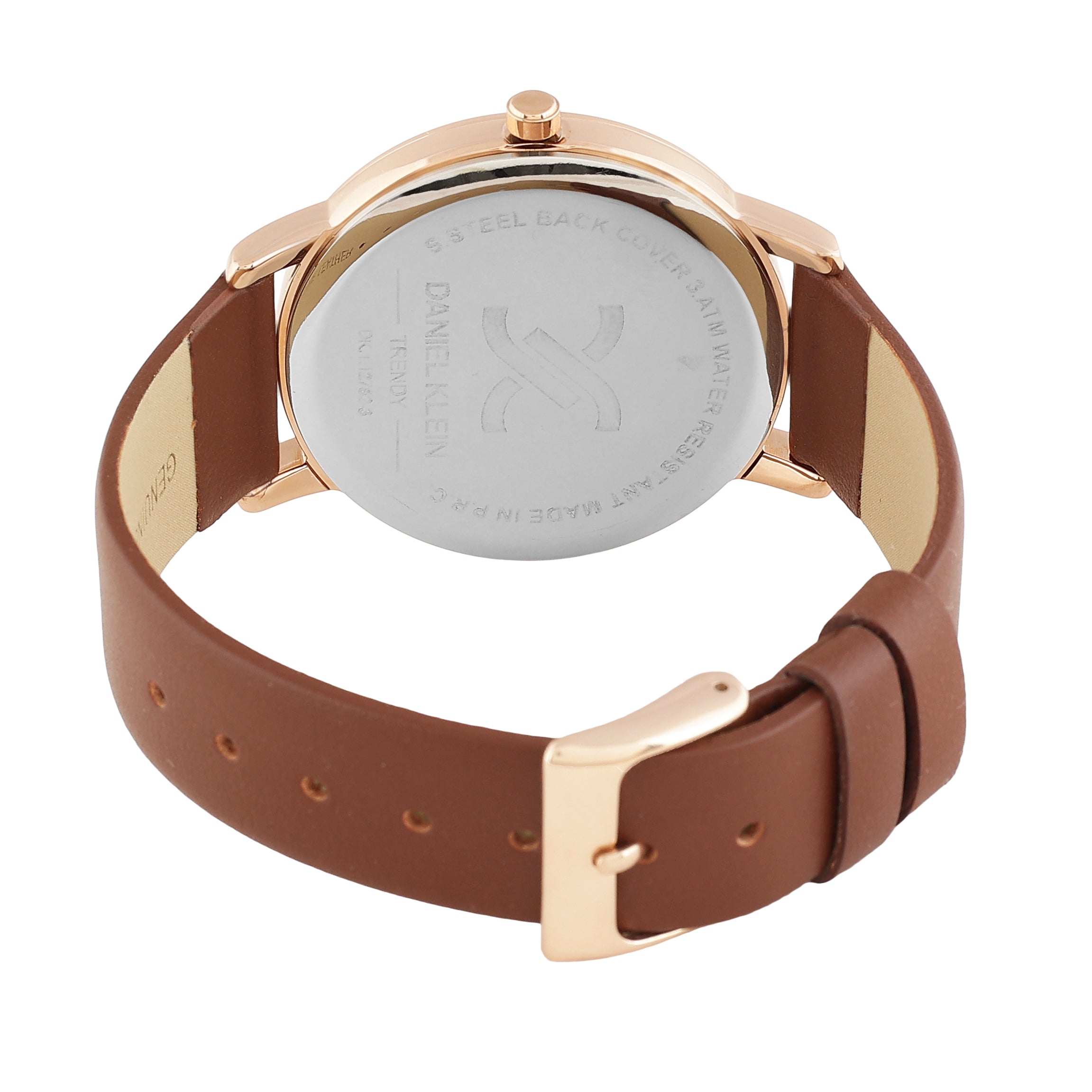 Daniel Klein Trendy Women Rose Gold Dial Analogue Watch