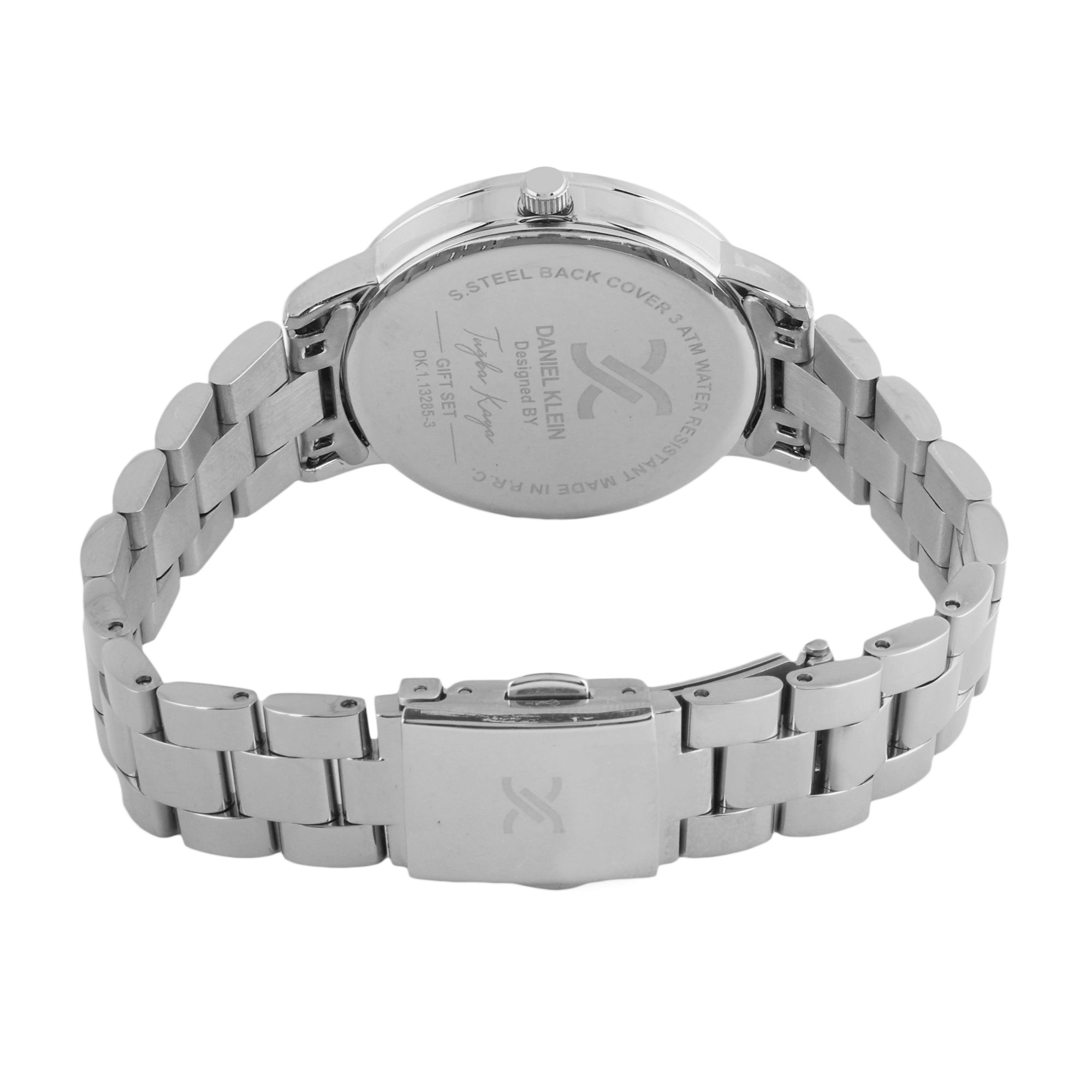 Daniel Klein Gift Set Women Silver Watch