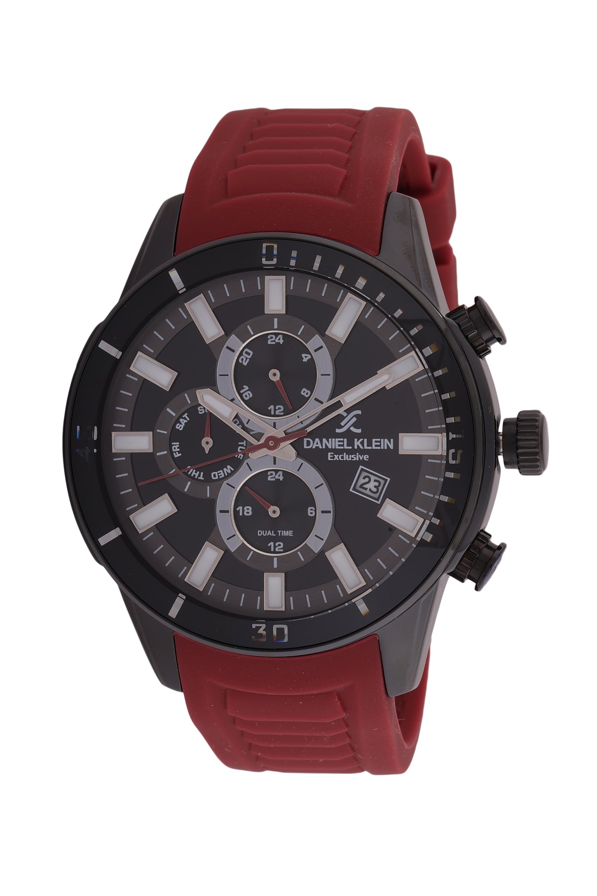 Black Exclusive Men Watch with silicone Strap