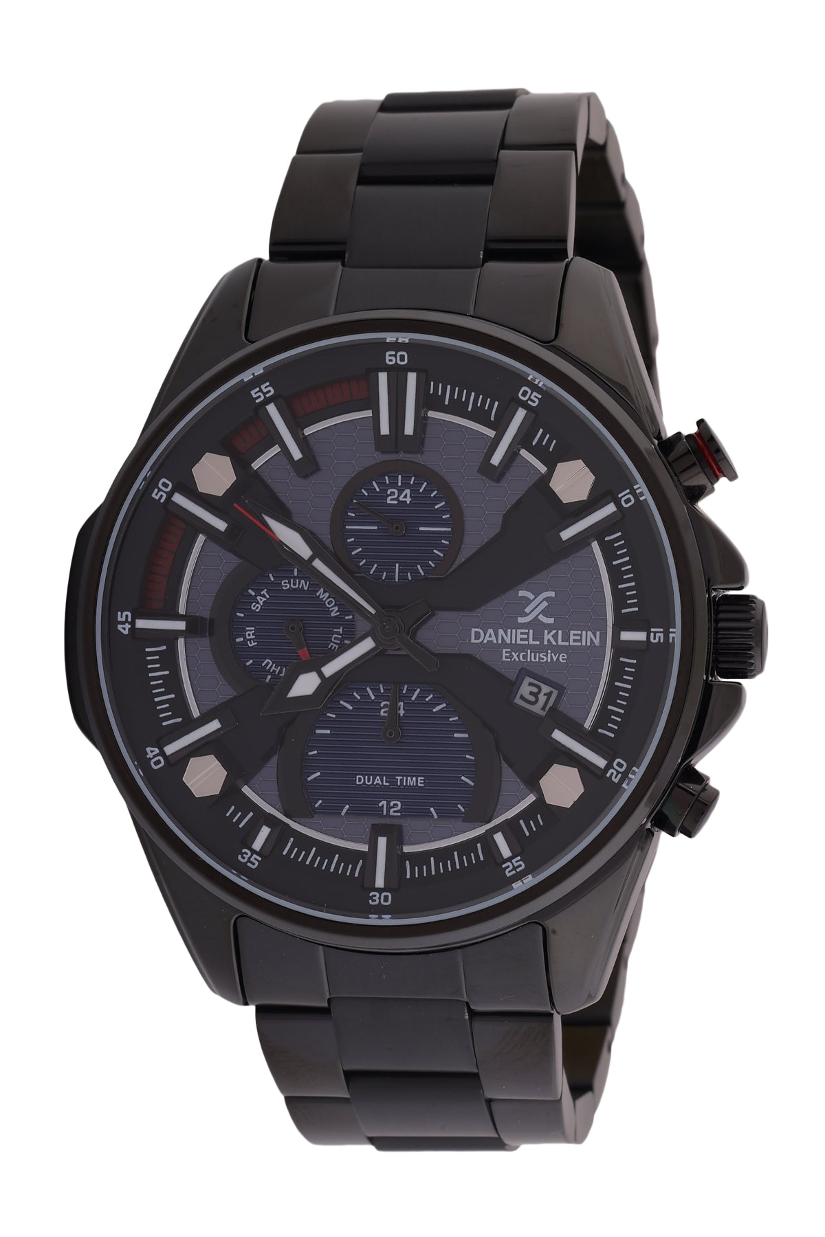 Blue Exclusive Men Watch with Metallic Strap