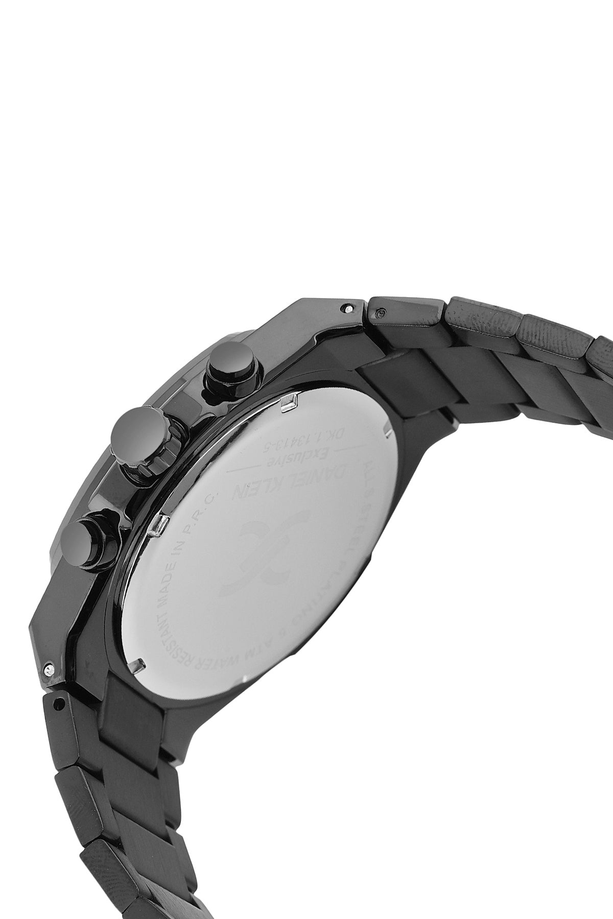 Black Exclusive Men Watch with Metallic Strap