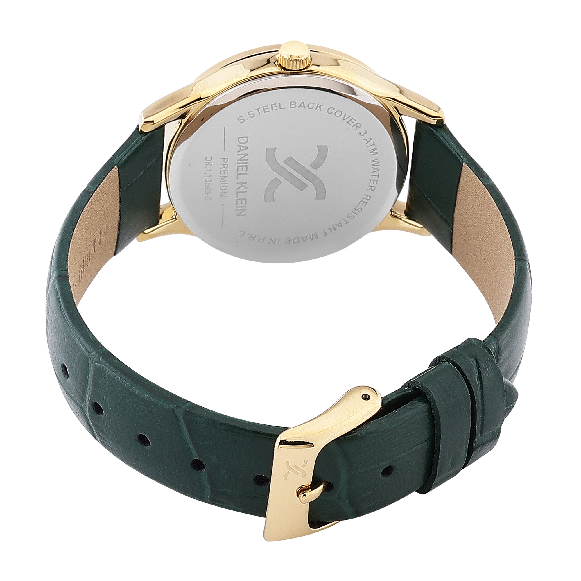 Daniel Klein Green Dial Premium Women Analogue Watch
