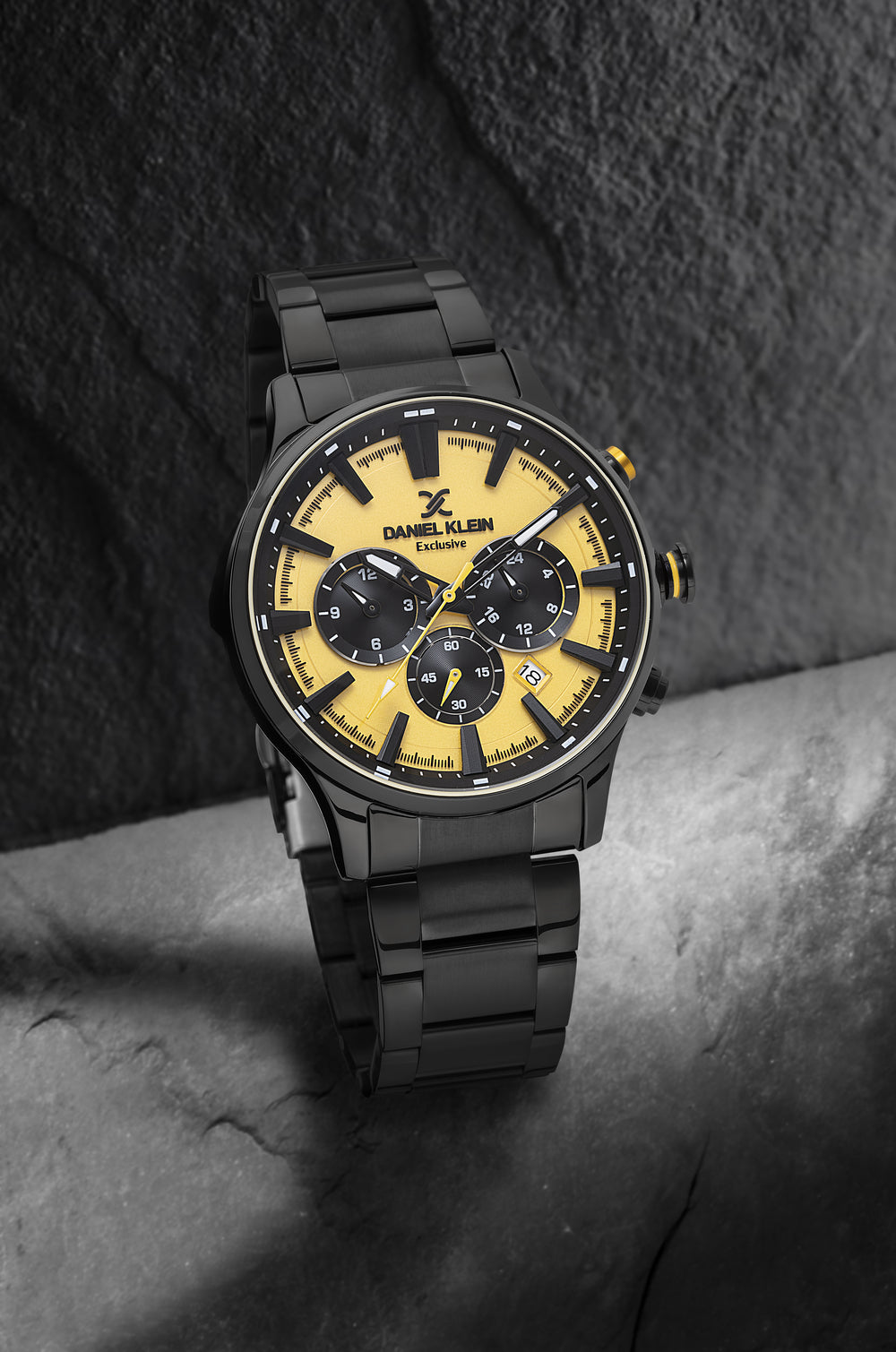 Daniel Klein Yellow Dial Exclusive Men Analogue Watch