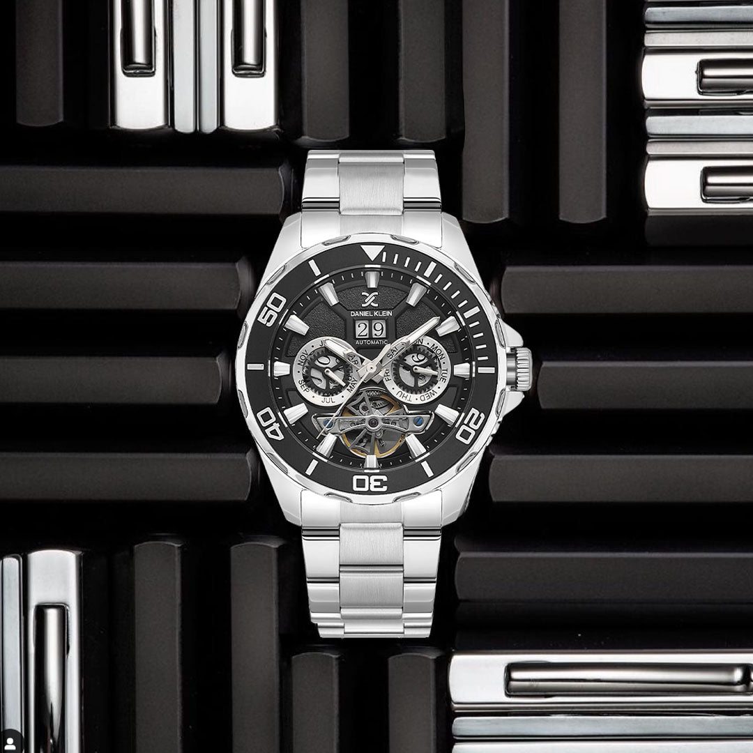 Skeleton Automatic Black Dial Men&