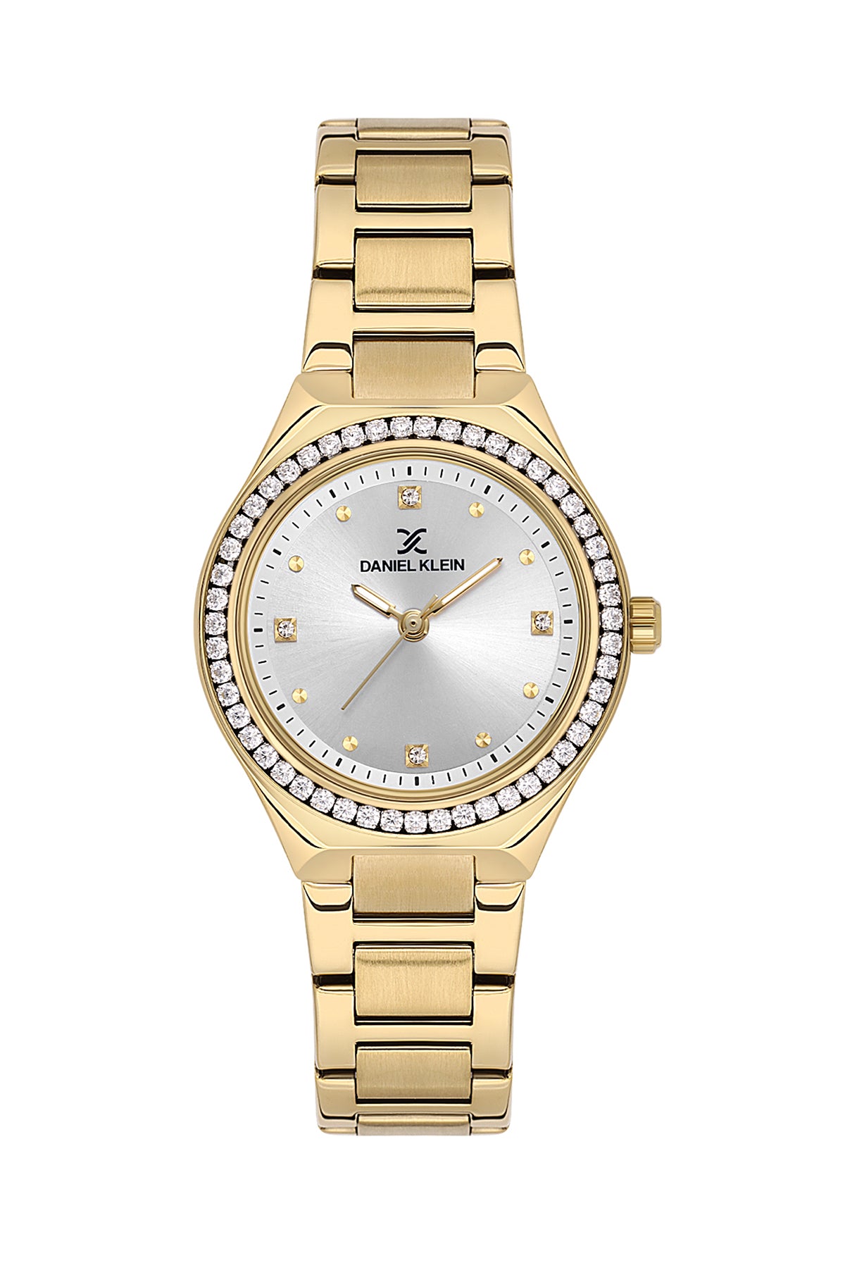 Silver Premium Women Watch with Metallic Strap