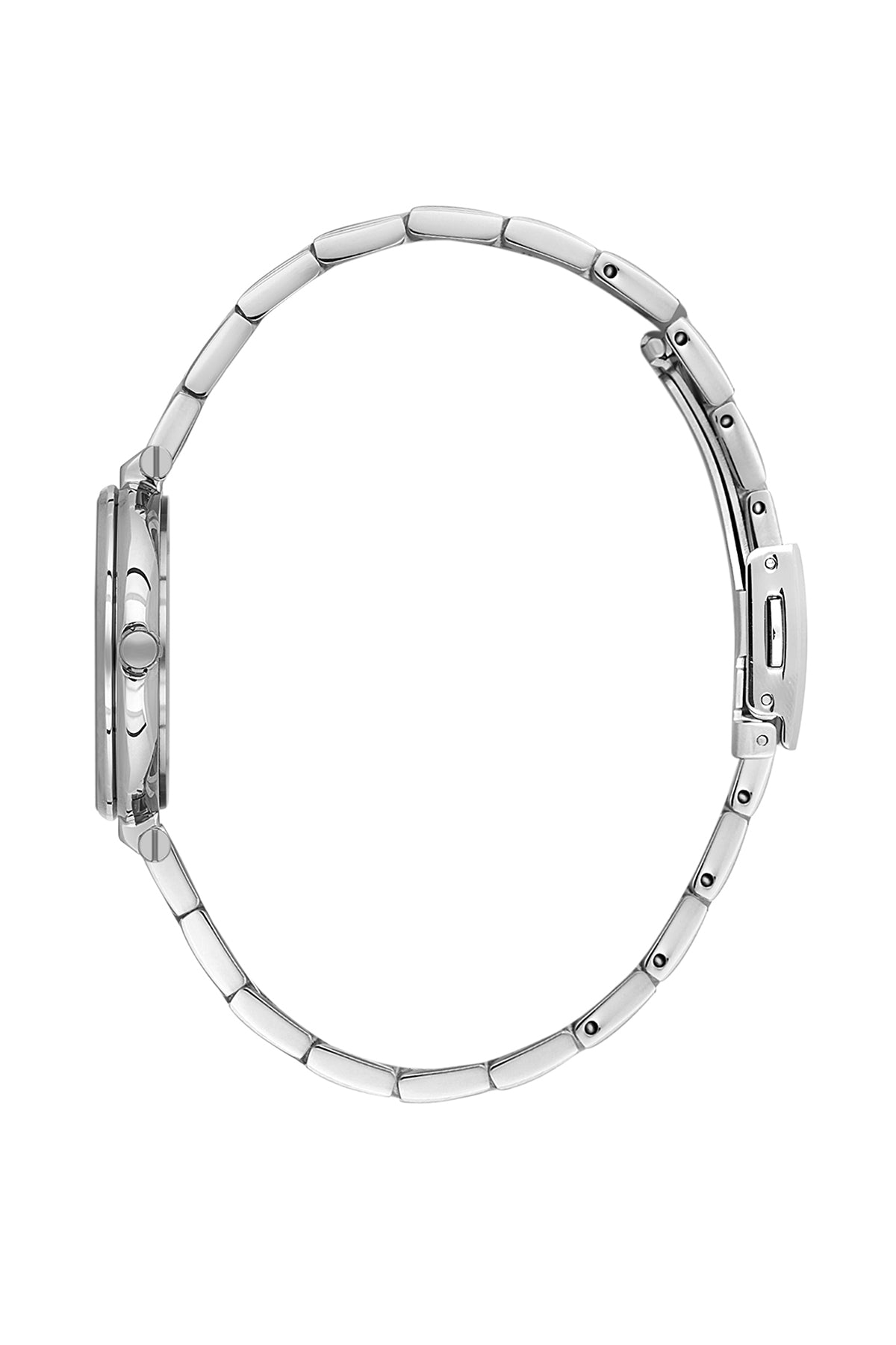 Silver Premium Women Watch with Metallic Strap