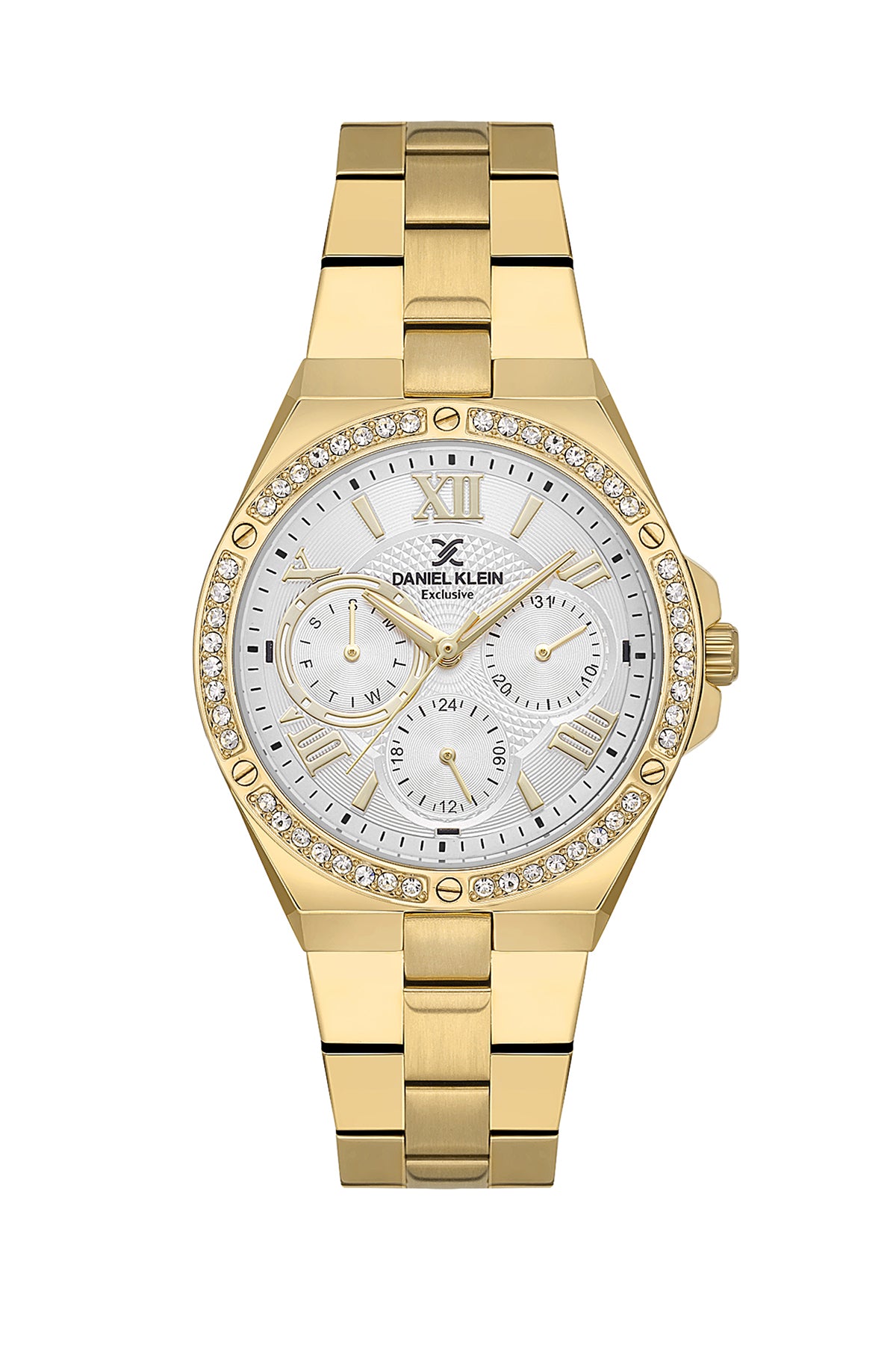 Silver Exclusive Women Watch with Metallic Strap