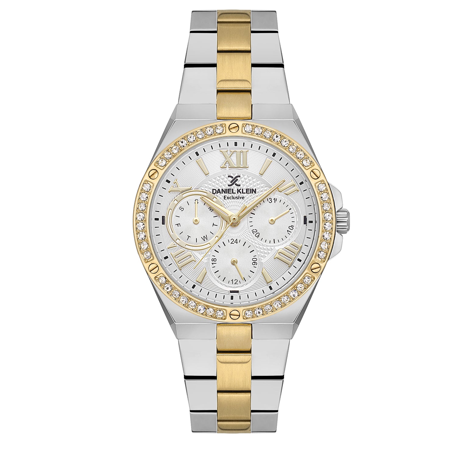 Silver Exclusive Women Watch with Metallic Strap