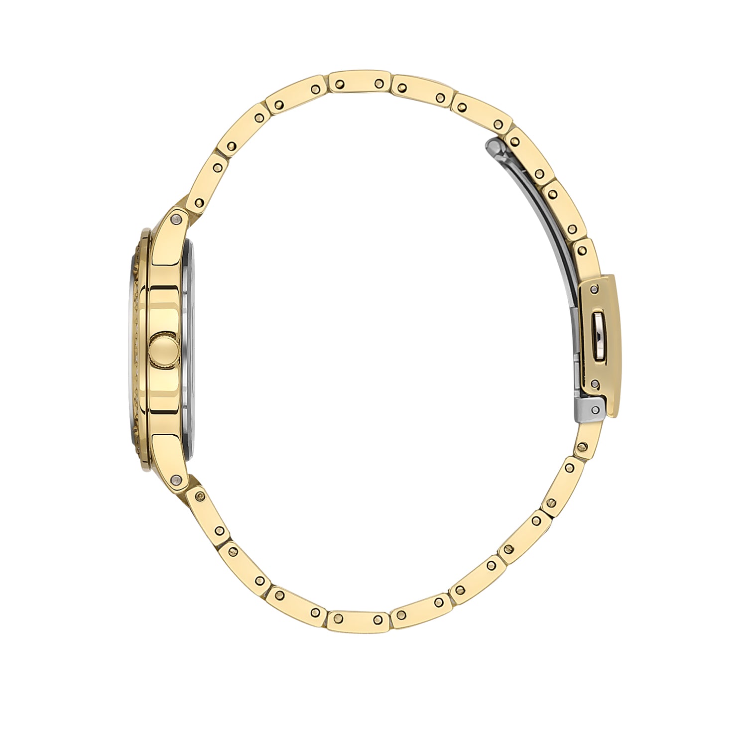 Gold Premium Women Watch with Metallic Strap