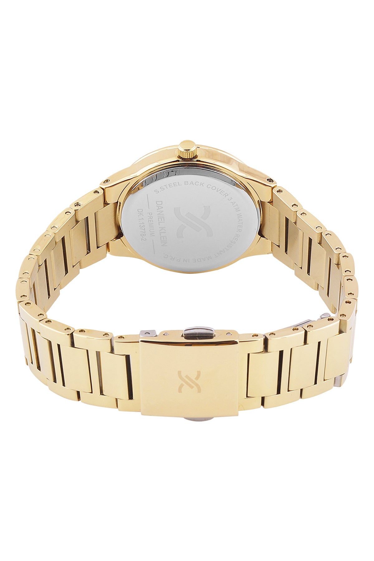Gold Premium Women Watch with Metallic Strap