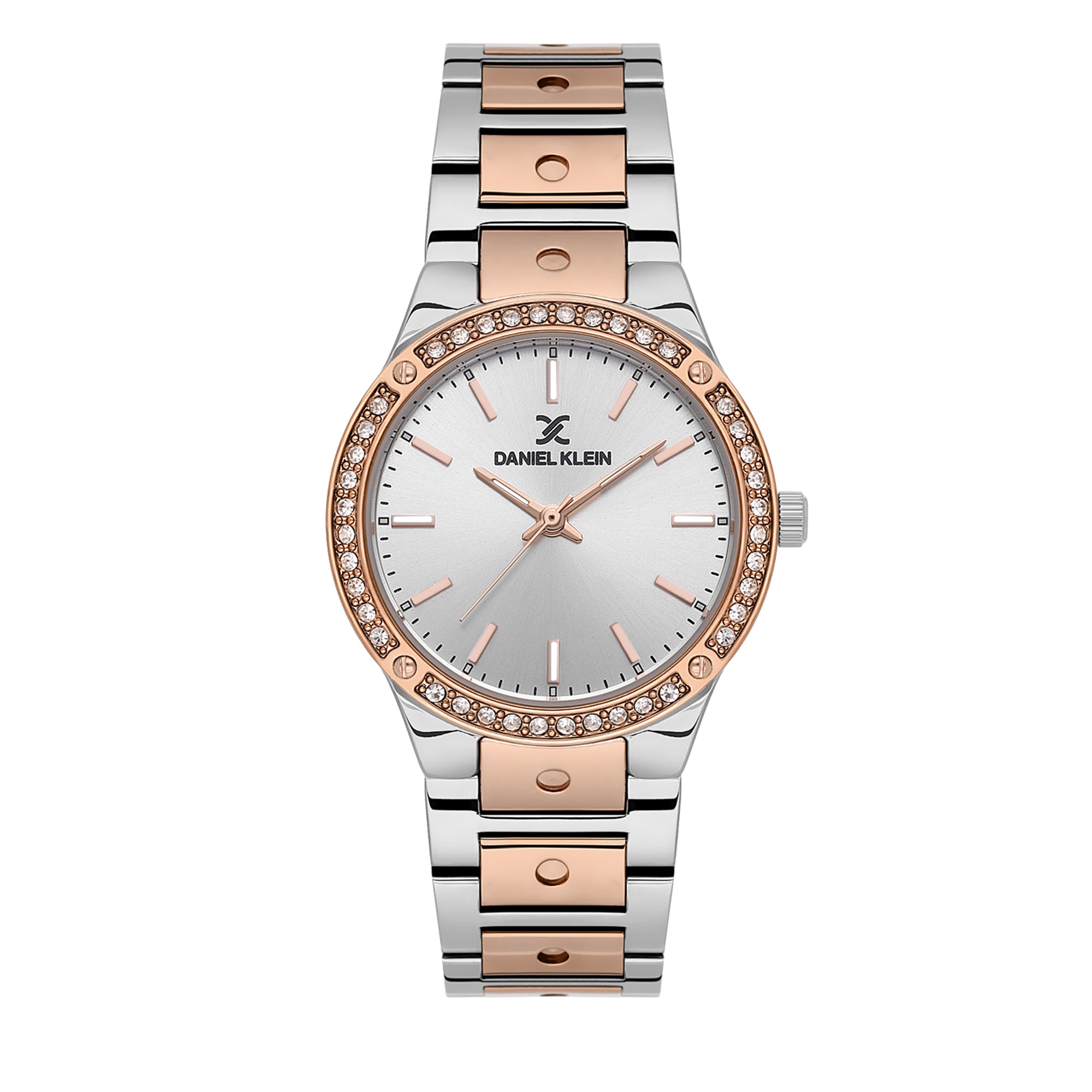 Silver Premium Women Watch with Metallic Strap