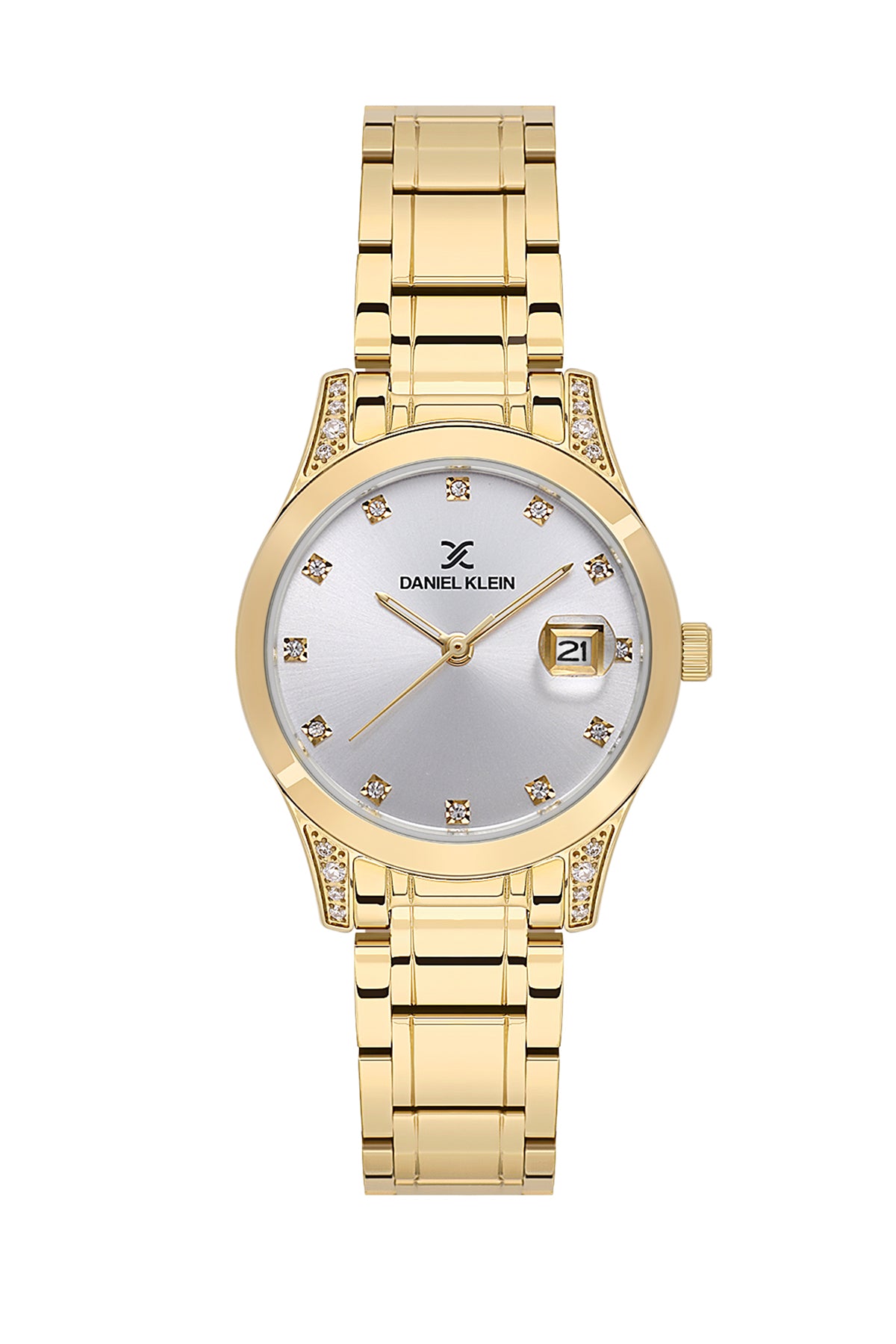 Silver Premium Women Watch with Metallic Strap