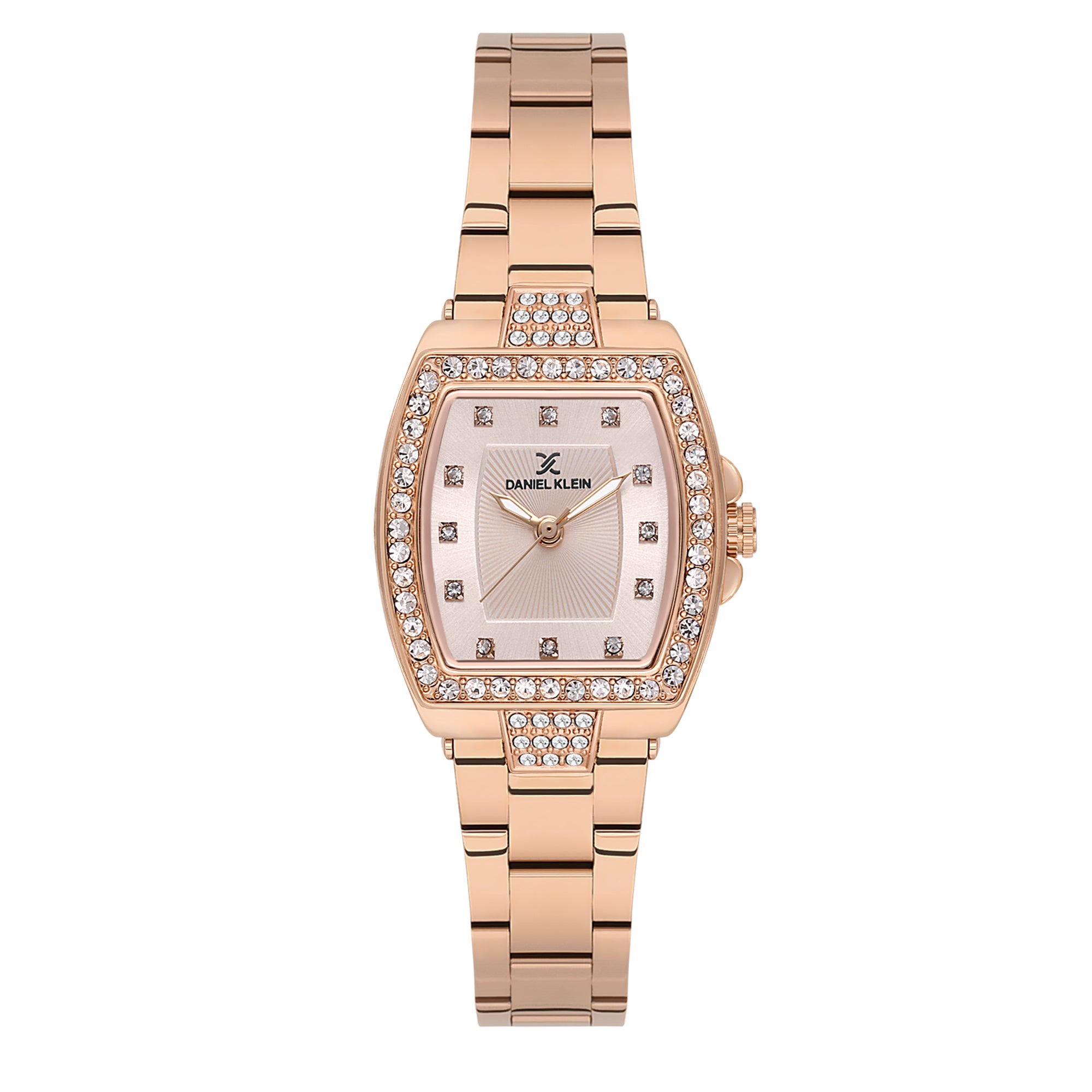 Rose Gold Premium Women Watch with Metallic Strap