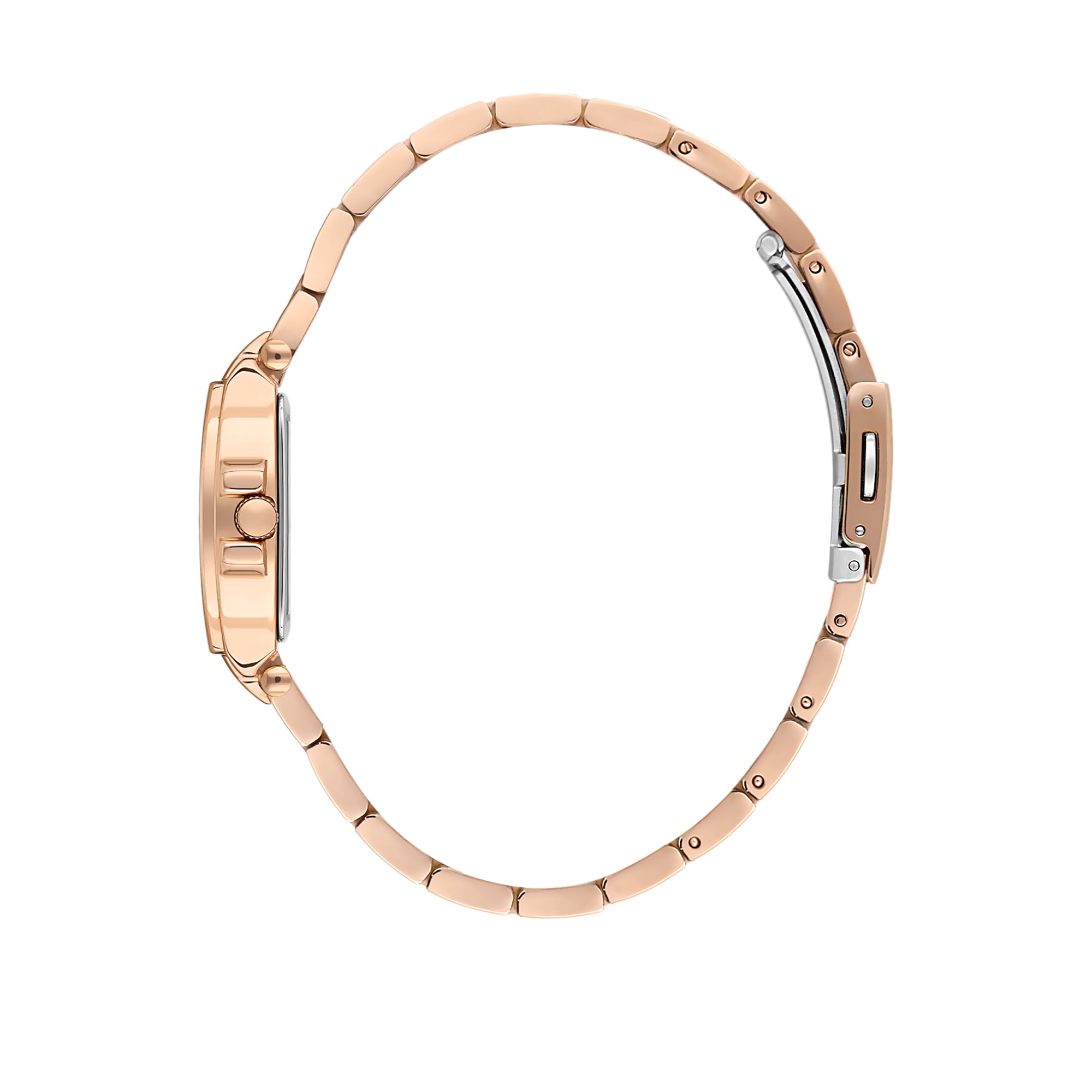Rose Gold Premium Women Watch with Metallic Strap